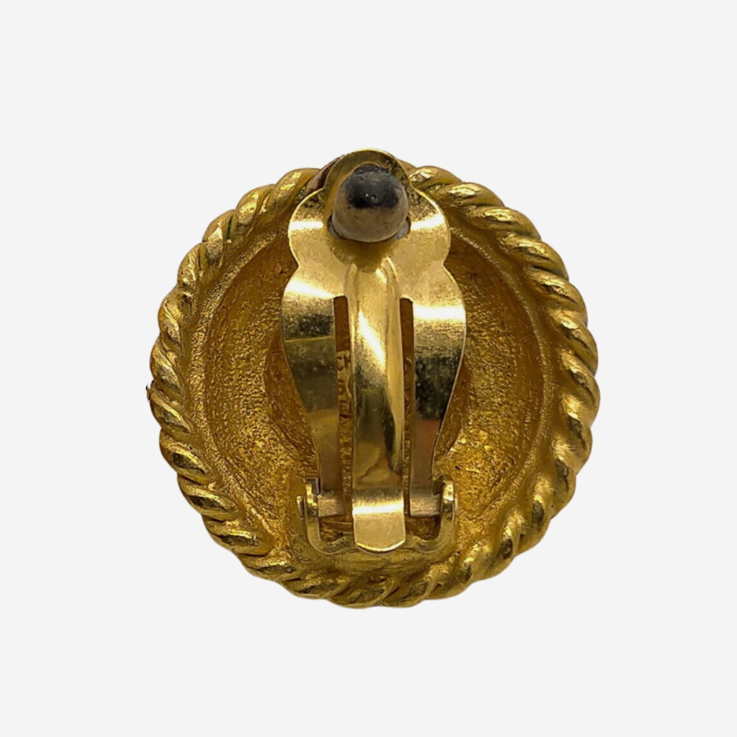 Chanel 24k Gold-Plated Clip-on Earrings