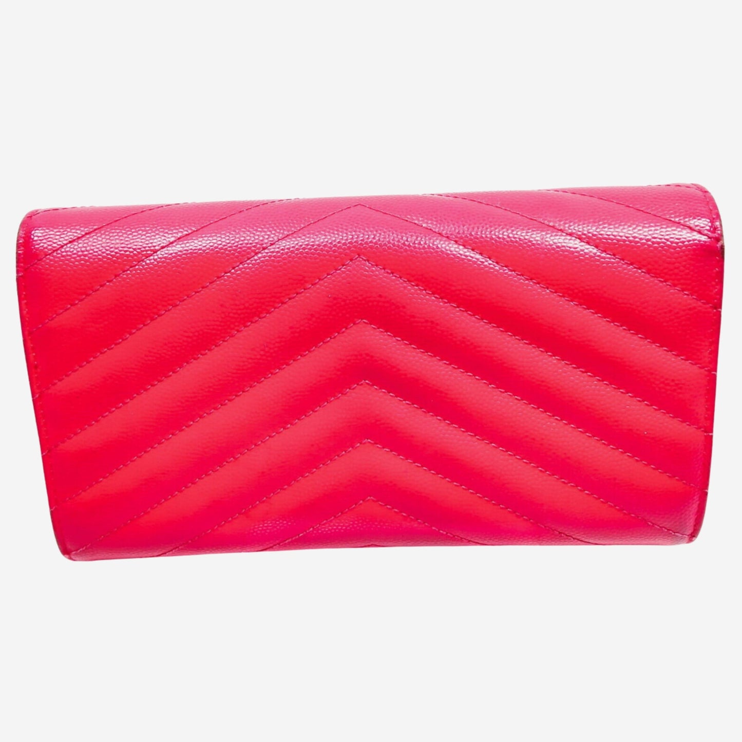 Saint Laurent YSL Hot Pink Portefeuille Envelope Wallet