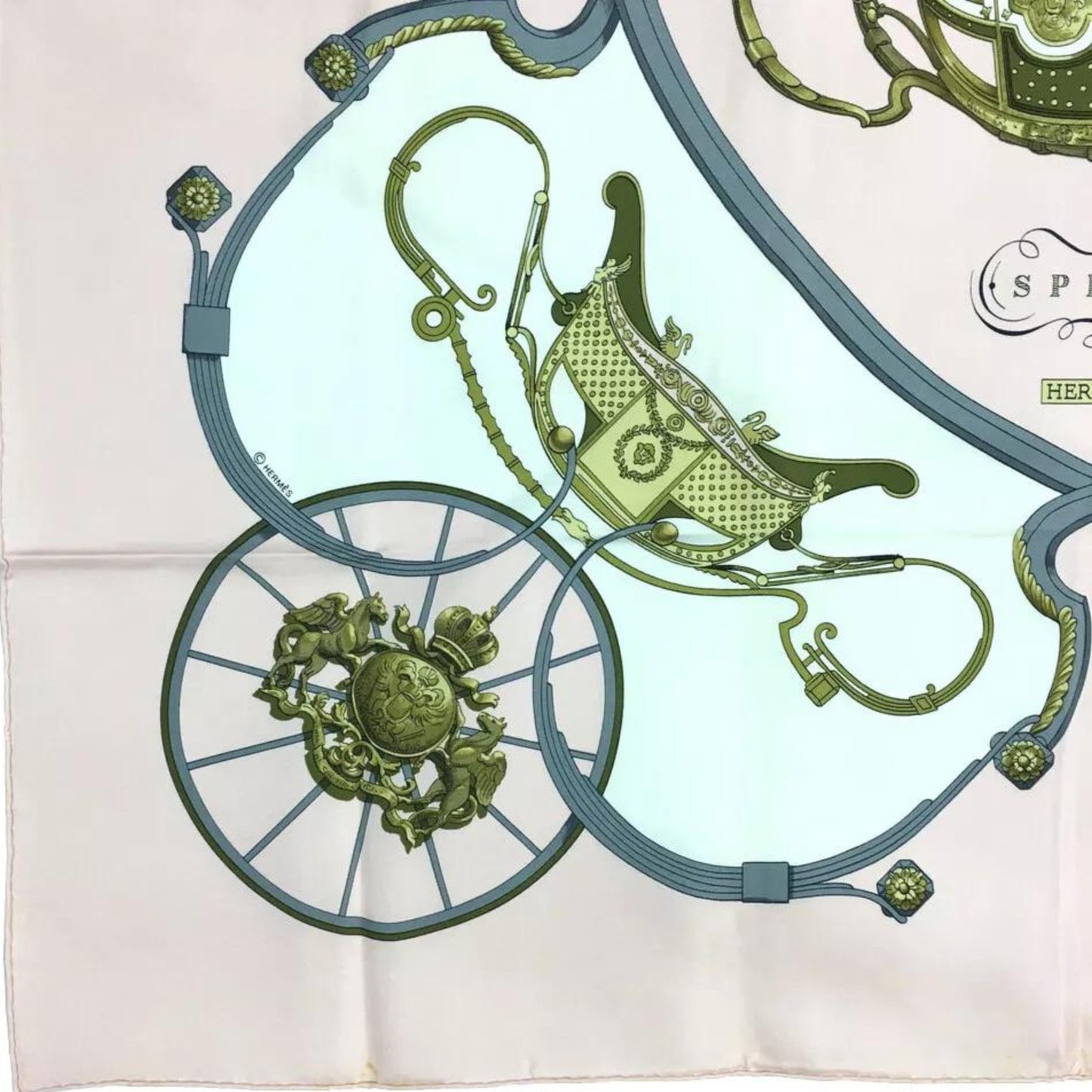 Hermes Springs Silk Scarf, Carre 90