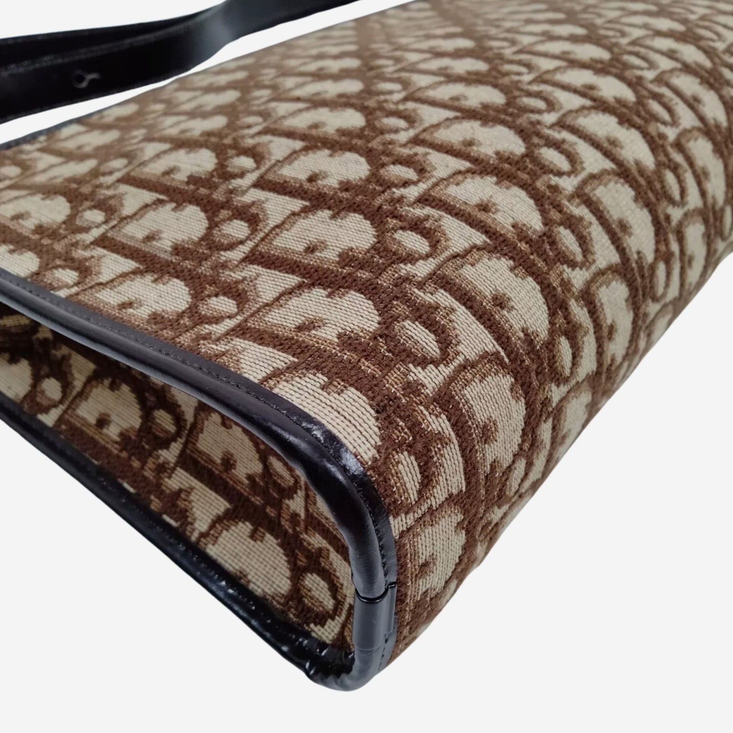 Christian Dior Brown Monogram Trotter Shoulder Bag