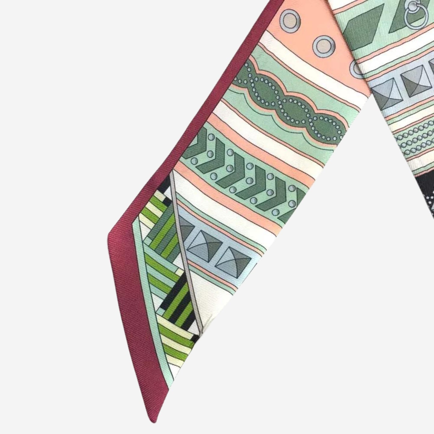 Hermes Colliers de Chiens Multicolor Silk Twilly