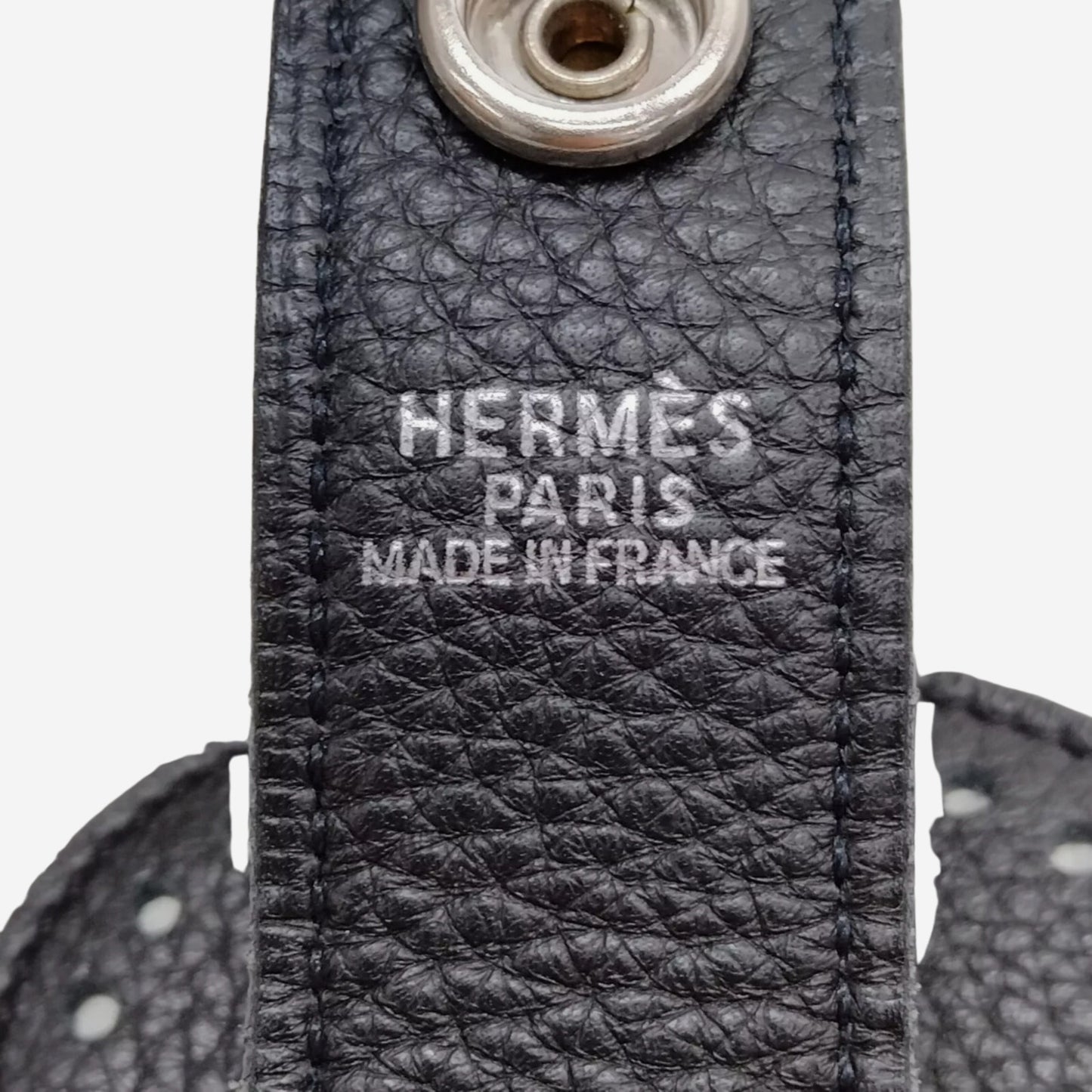 Hermes White and Black Rodeo II Bag