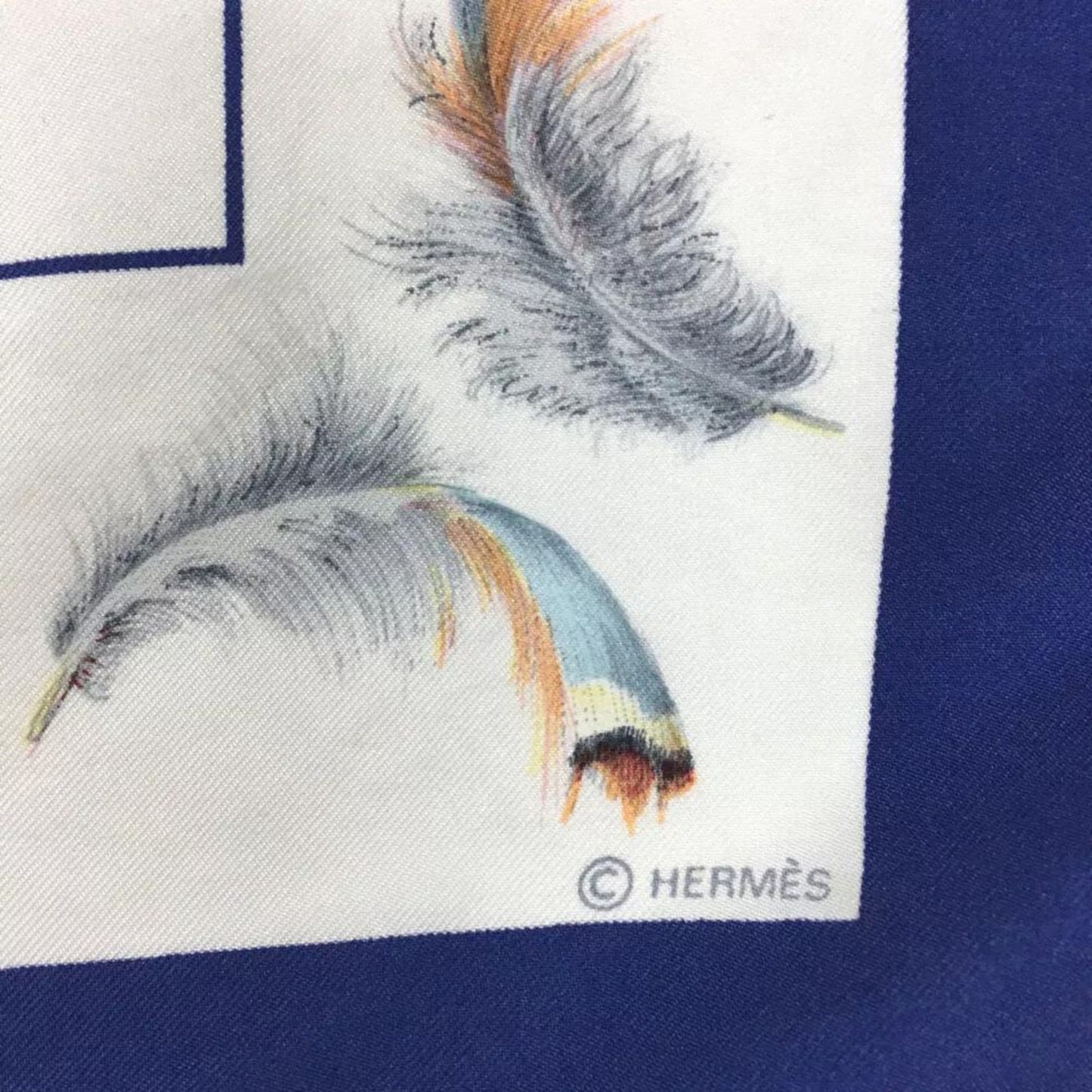Hermes Plumes Silk Scarf, Carre 90