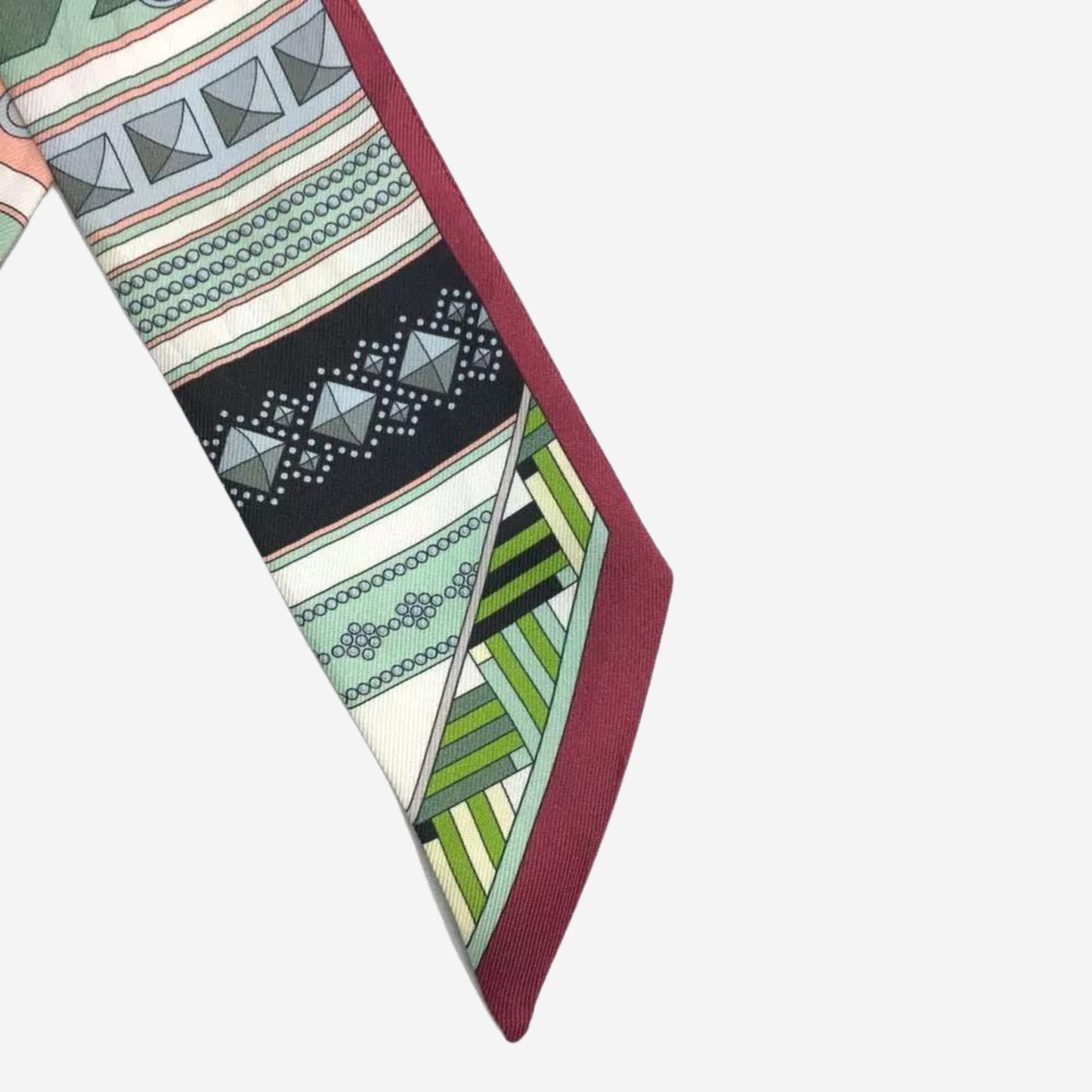 Hermes Colliers de Chiens Multicolor Silk Twilly
