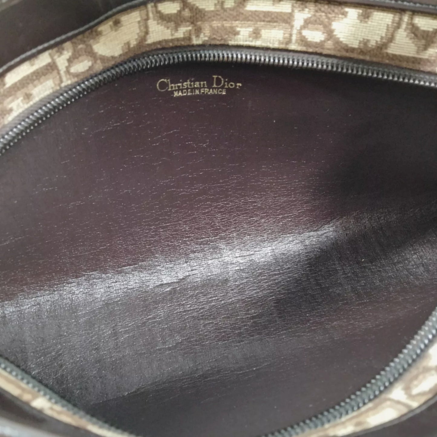 Christian Dior Brown Monogram Trotter Shoulder Bag