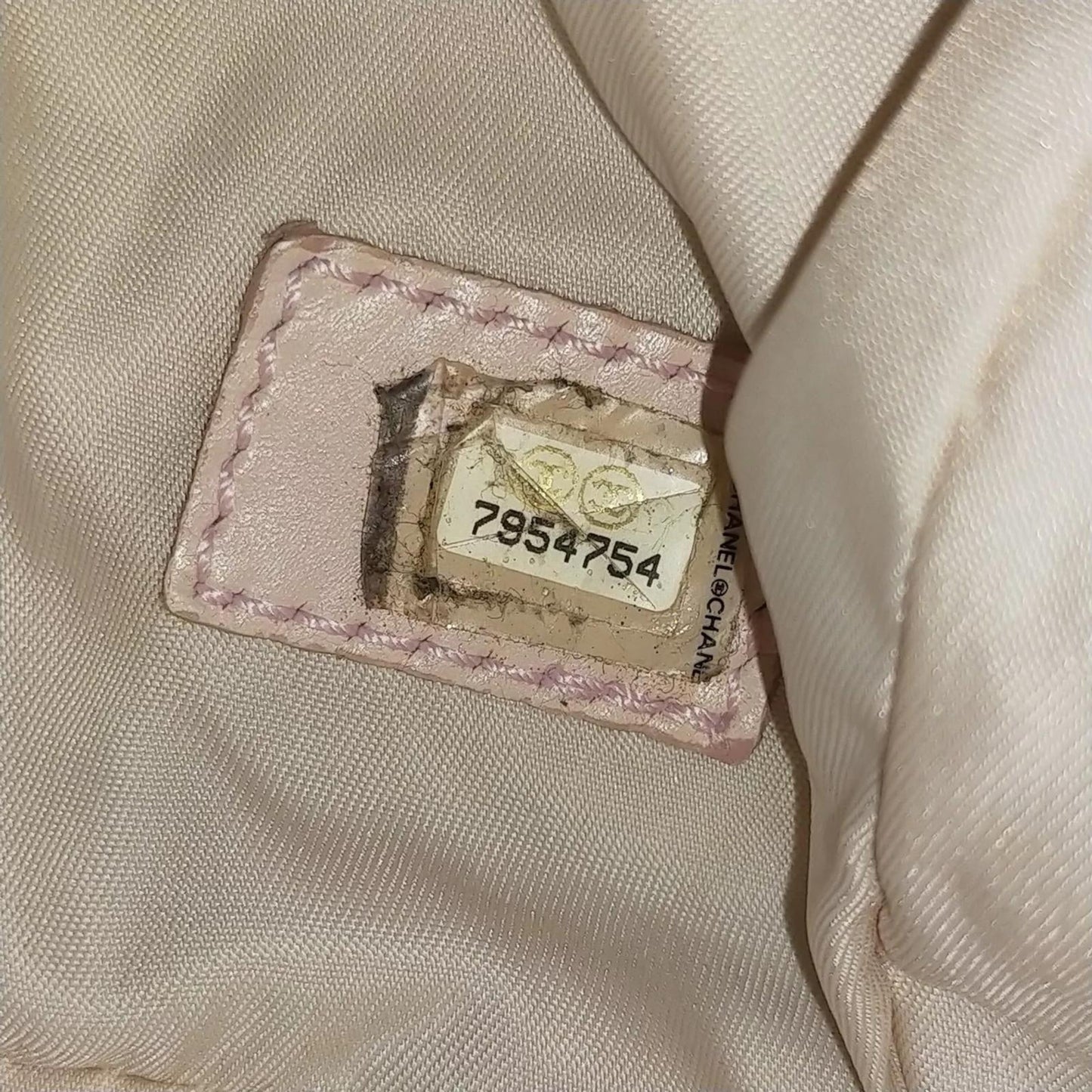 Chanel Pink Nylon Travel Line Tote Bag