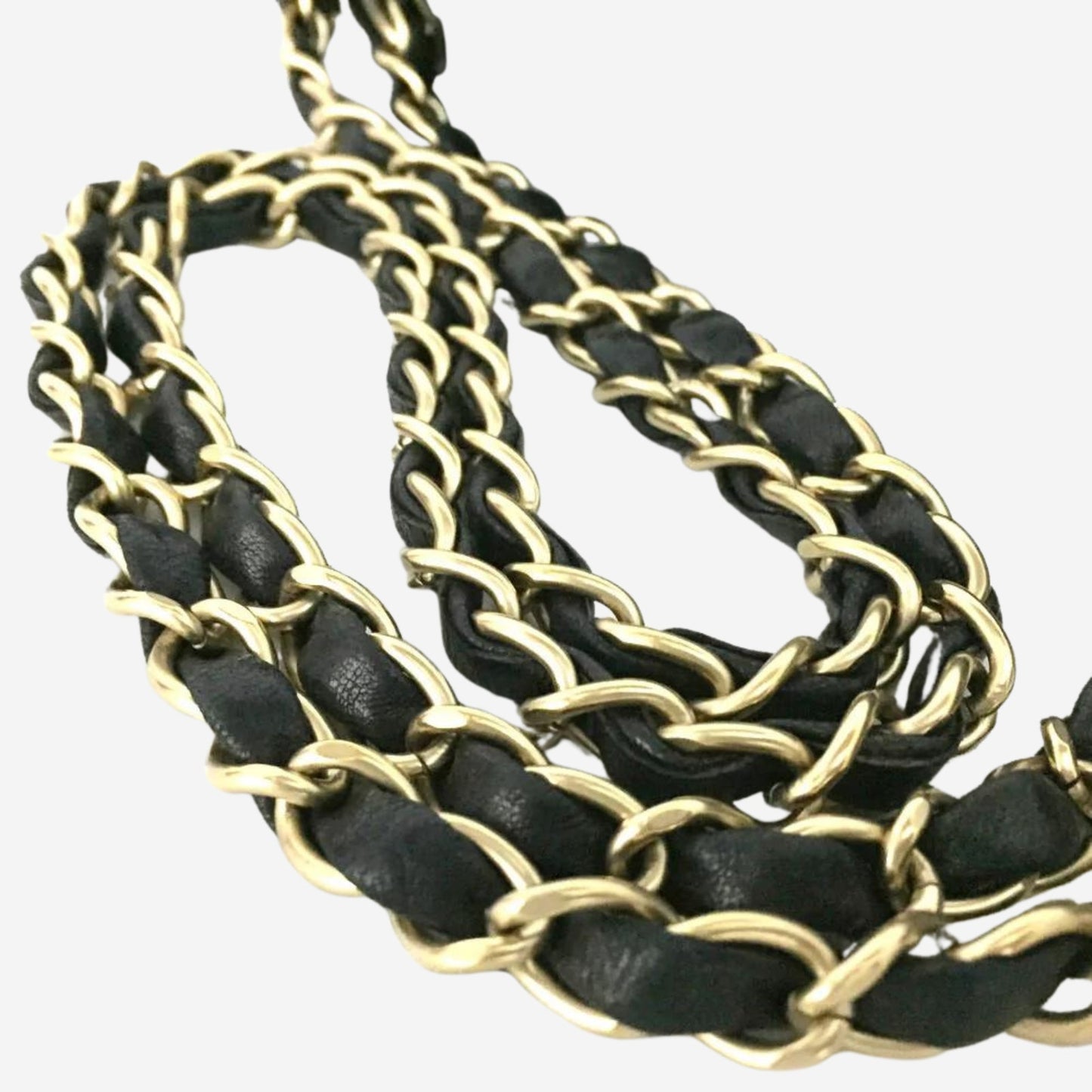 Chanel Black Chevron V Stitch East/West CC Turnlock Lambskin Chain Shoulder Bag