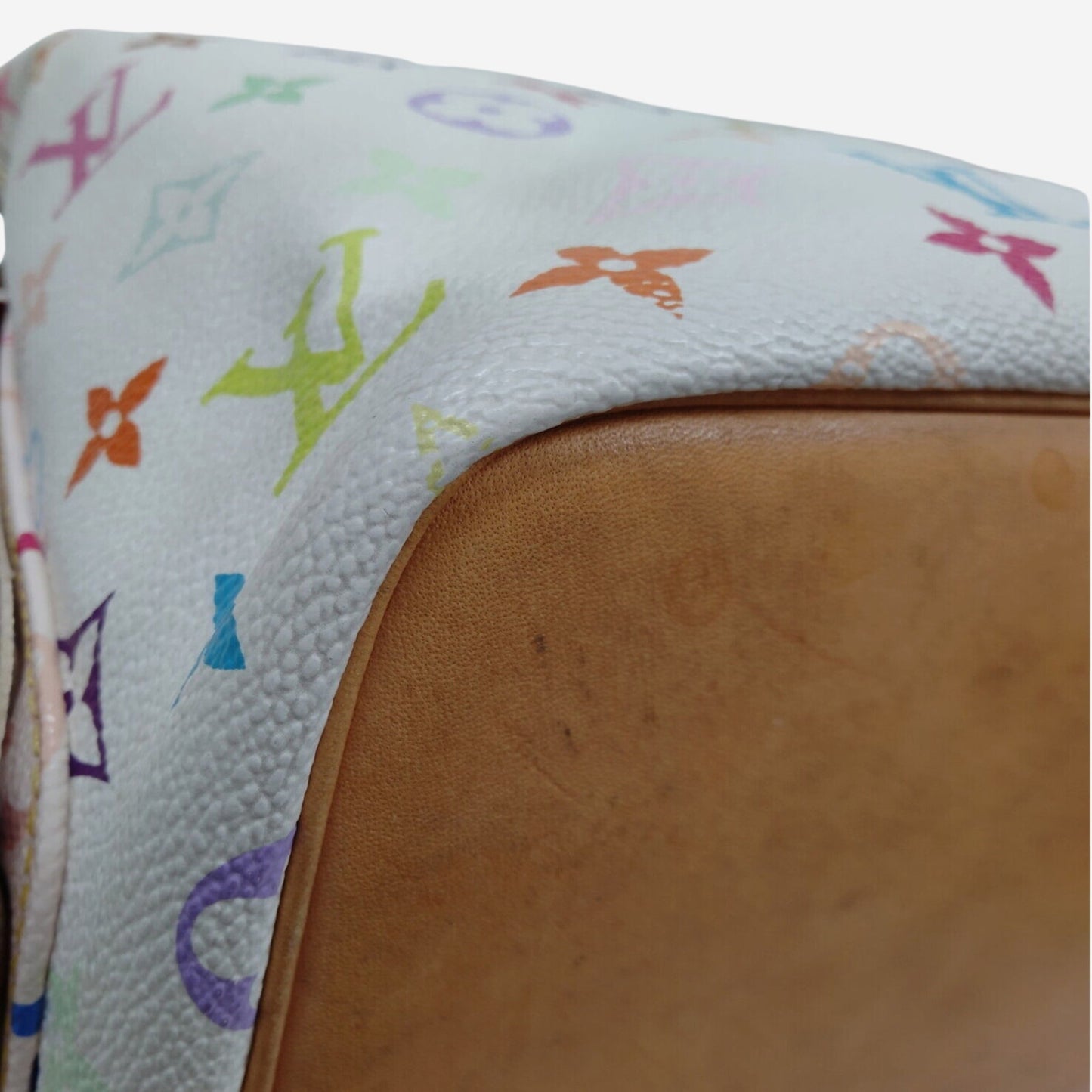 Louis Vuitton White Murakami Multicolor Petit Noe Bucket Bag