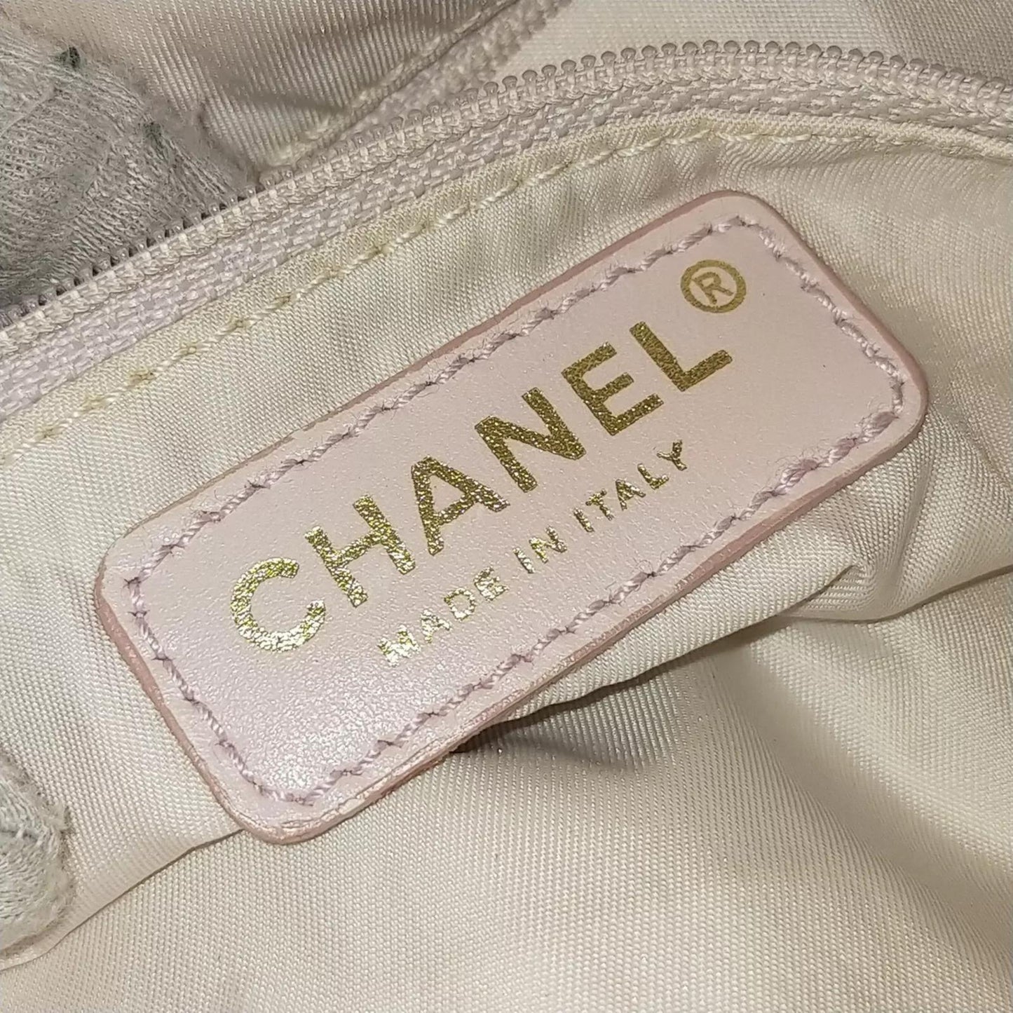 Chanel Pink Nylon Travel Line Tote Bag