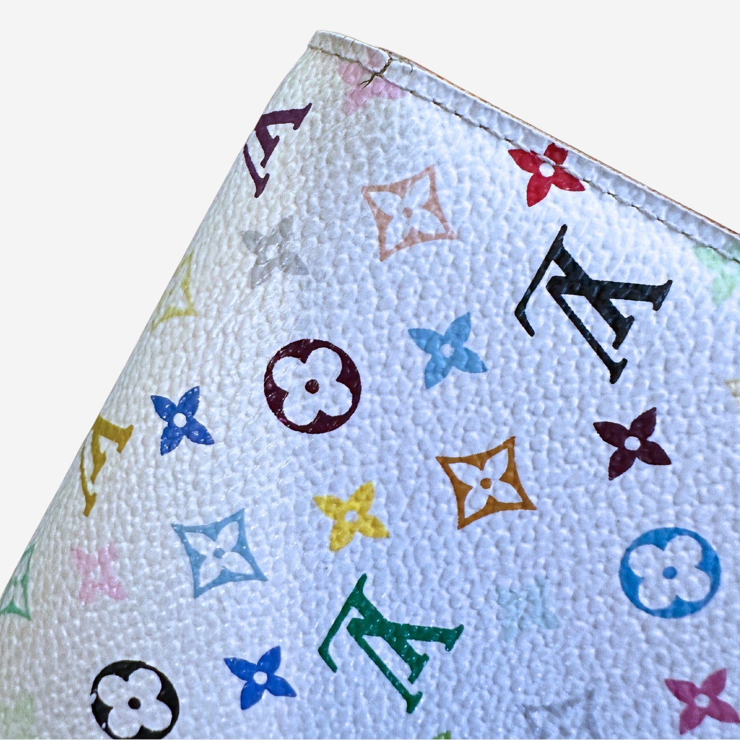 Louis Vuitton White Sarah Portefeuille Murakami Monogram Multicolor Wallet