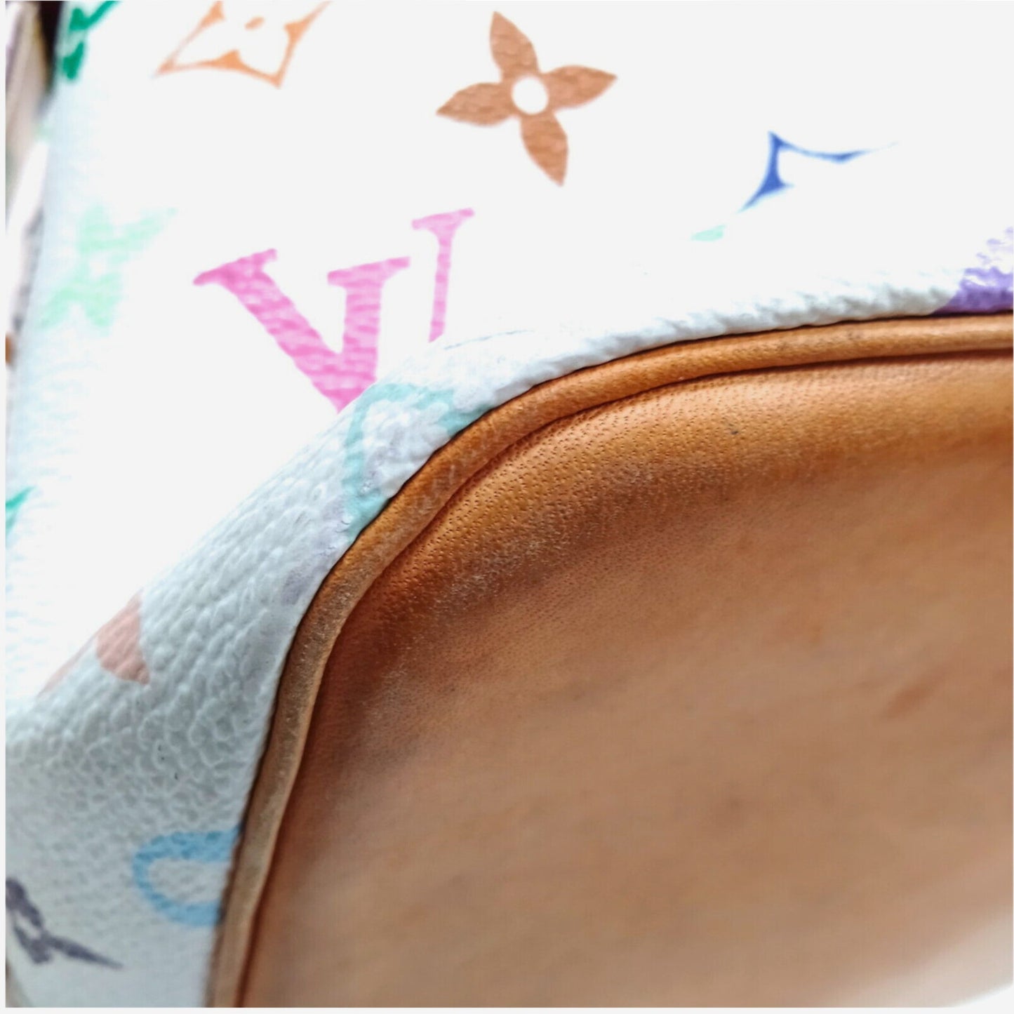 Louis Vuitton White Murakami Multicolor Petit Noe Bucket Bag