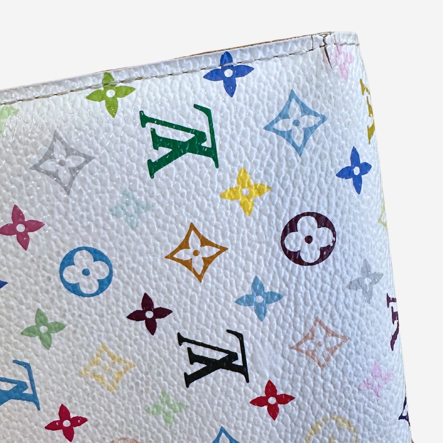 Louis Vuitton White Sarah Portefeuille Murakami Monogram Multicolor Wallet