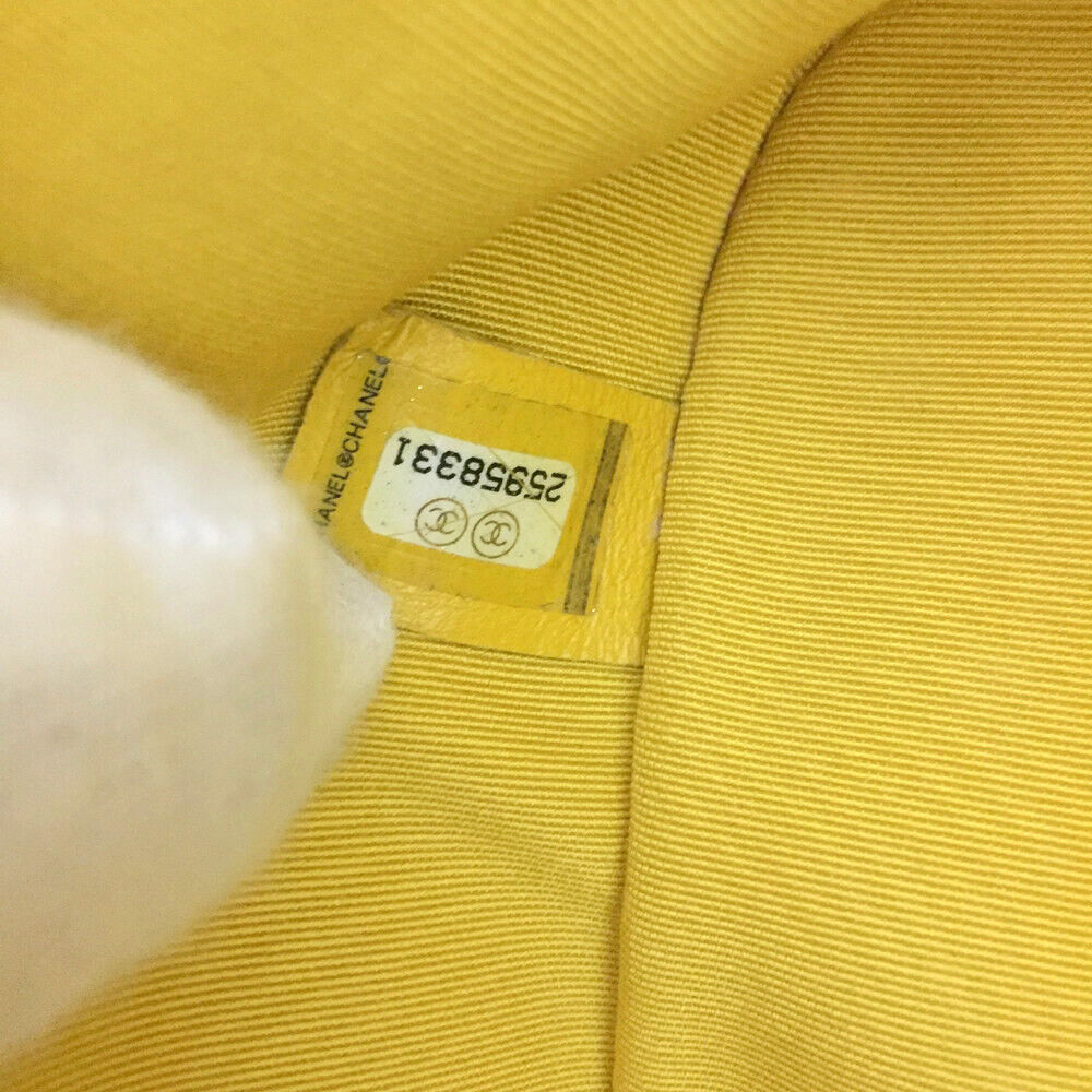 Chanel Yellow Leather and PVC Mini Backpack