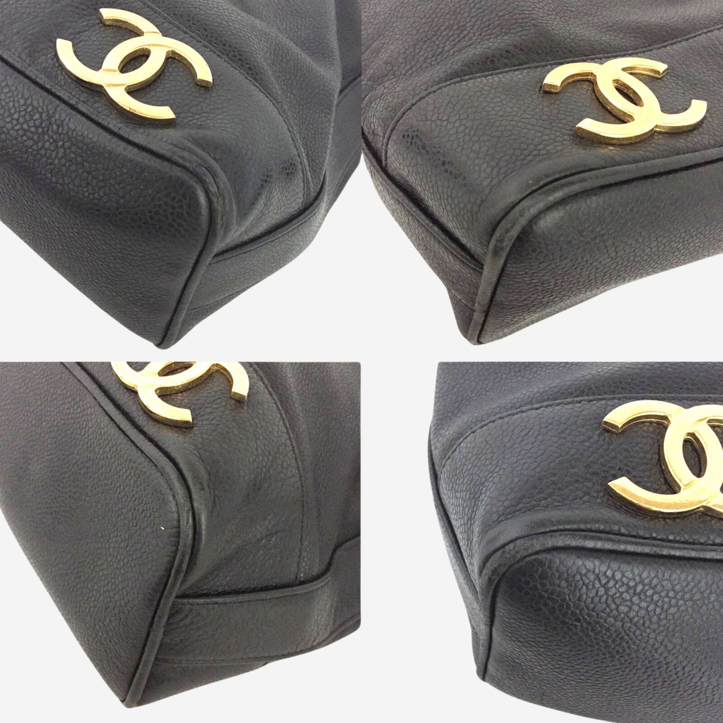 Chanel Black Caviar Bucket Bag