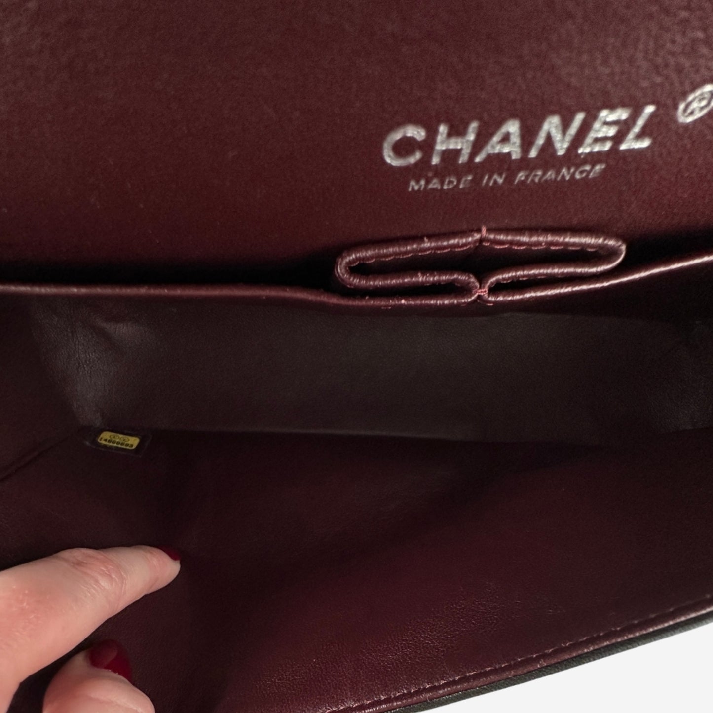 Chanel Medium Double Flap Black Lambskin with Silver Hardware