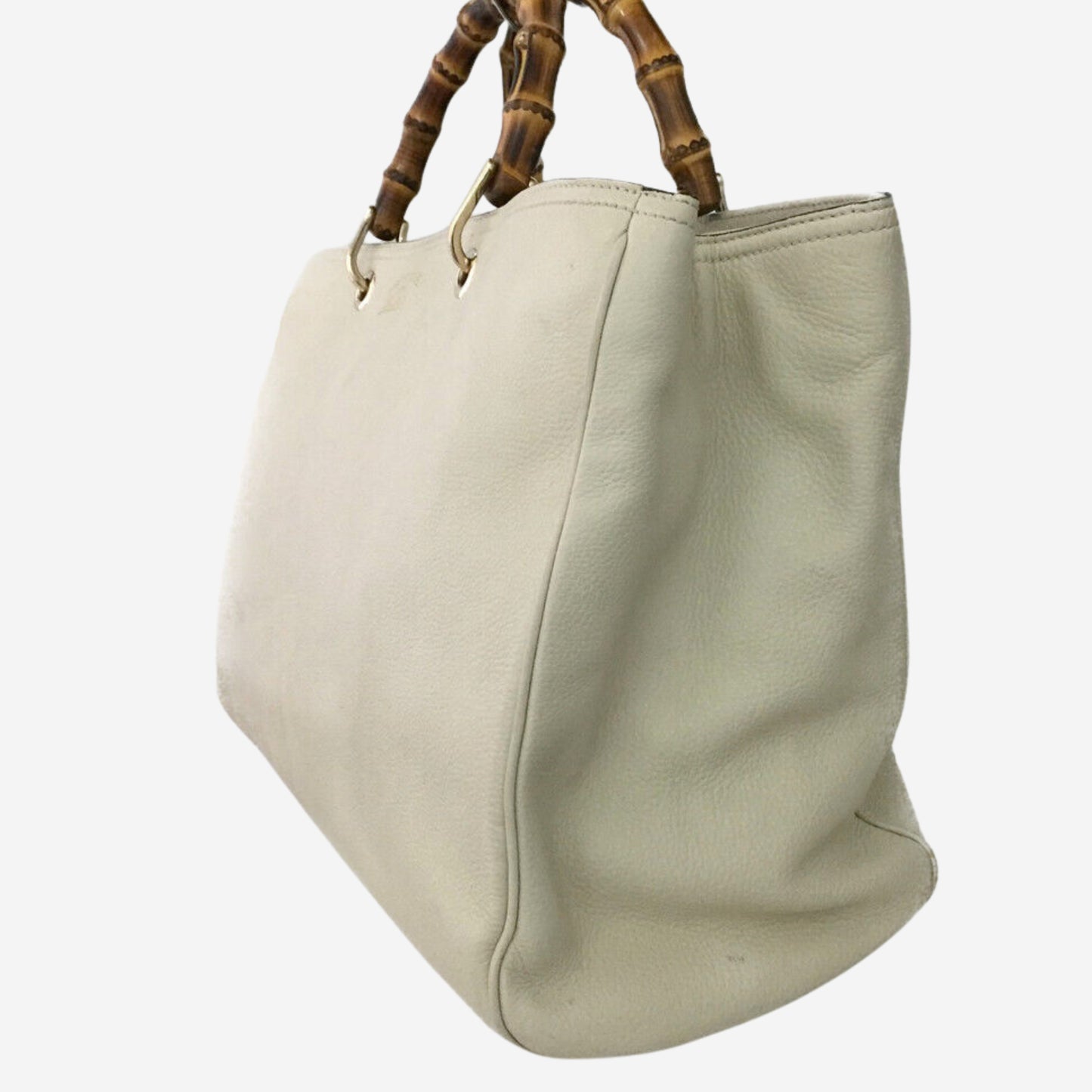 Gucci Ivory Bamboo Shopper