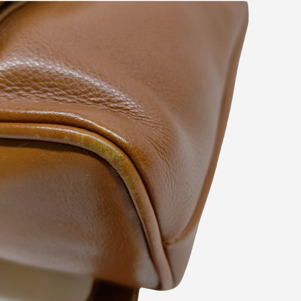 Gucci Brown Leather Bamboo Mini Backpack