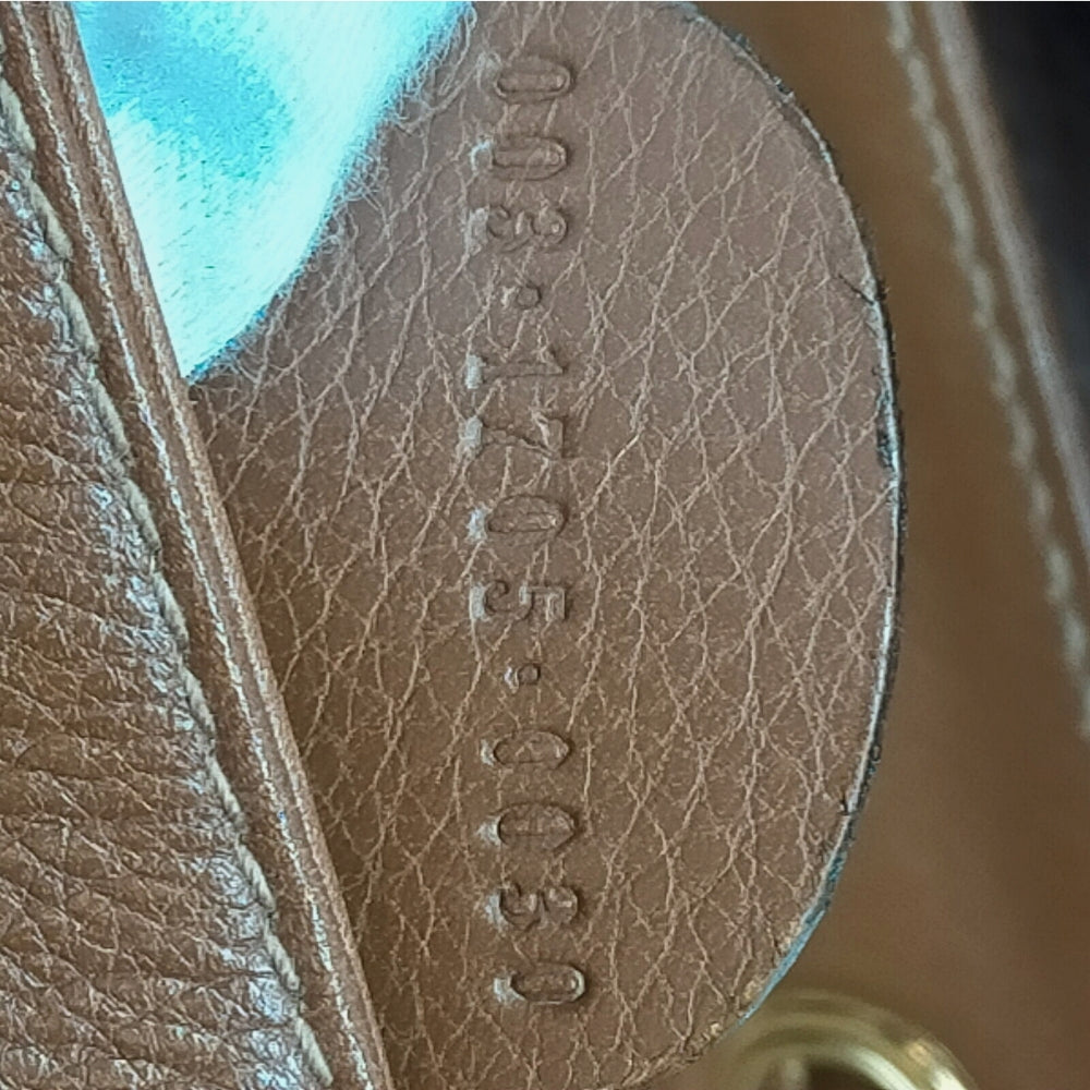 Gucci Brown Leather Bamboo Mini Backpack