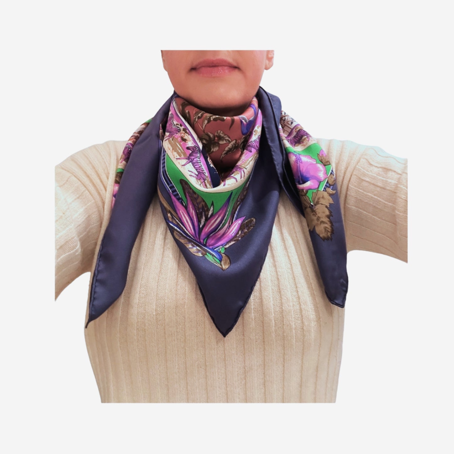 Hermes Tropiques Silk Scarf, Carre 90