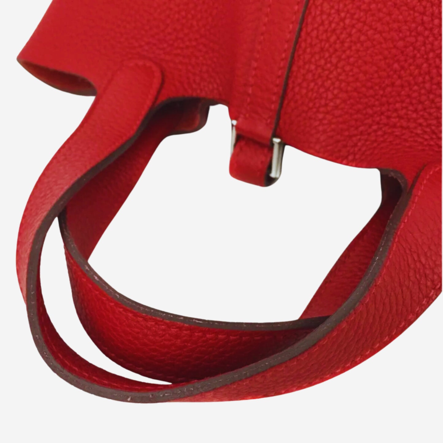 Hermes Red Picotin Lock 18