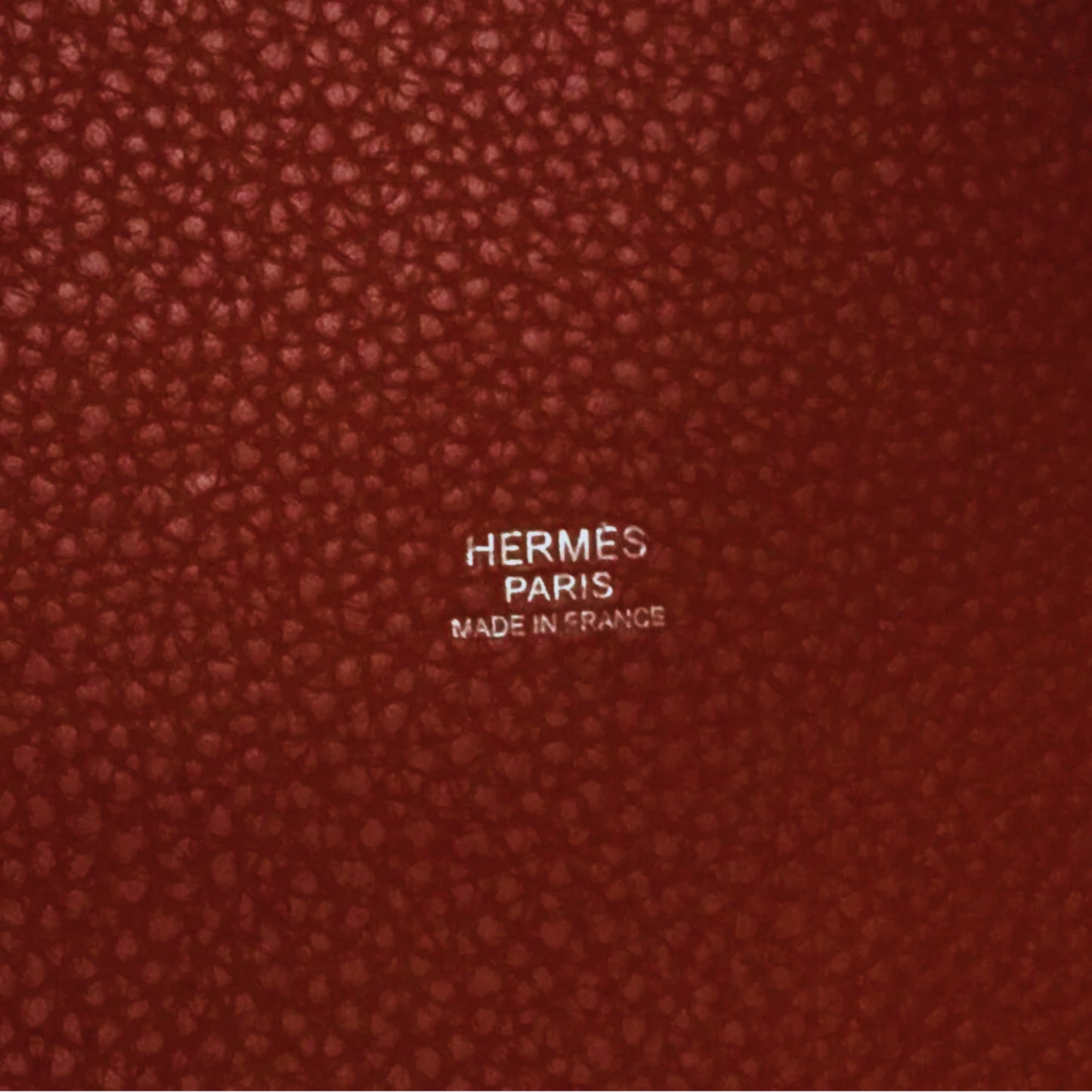 Hermes Red Picotin Lock 18
