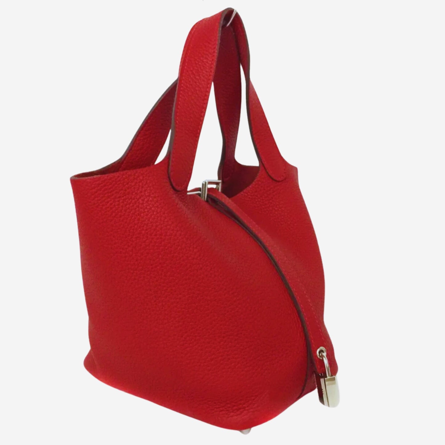 Hermes Red Picotin Lock 18