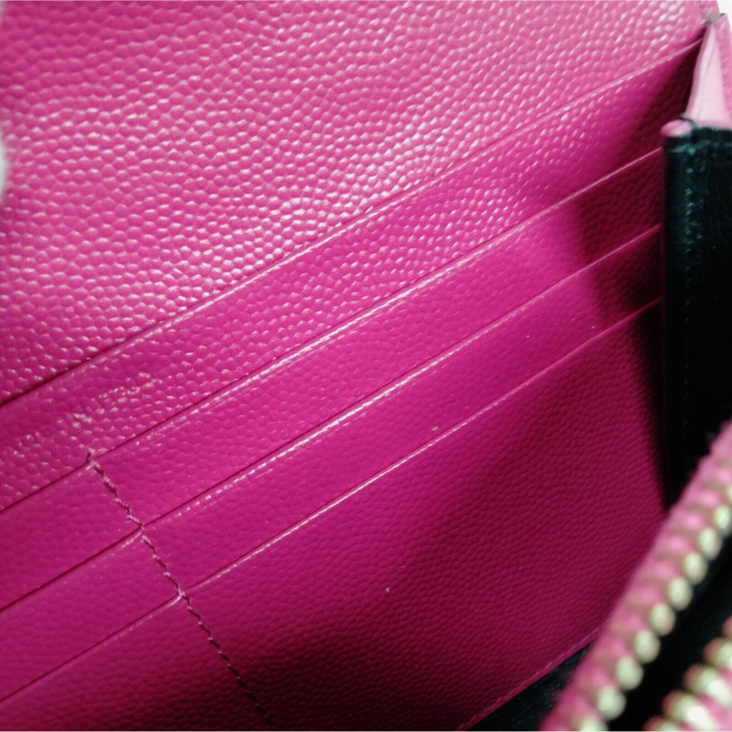 Saint Laurent YSL Hot Pink Portefeuille Envelope Wallet