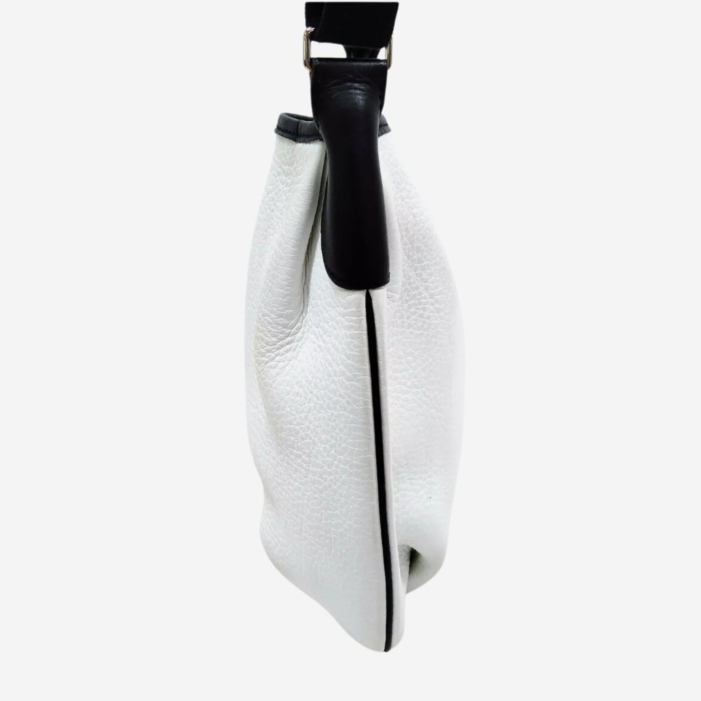 Hermes White and Black Rodeo II Bag
