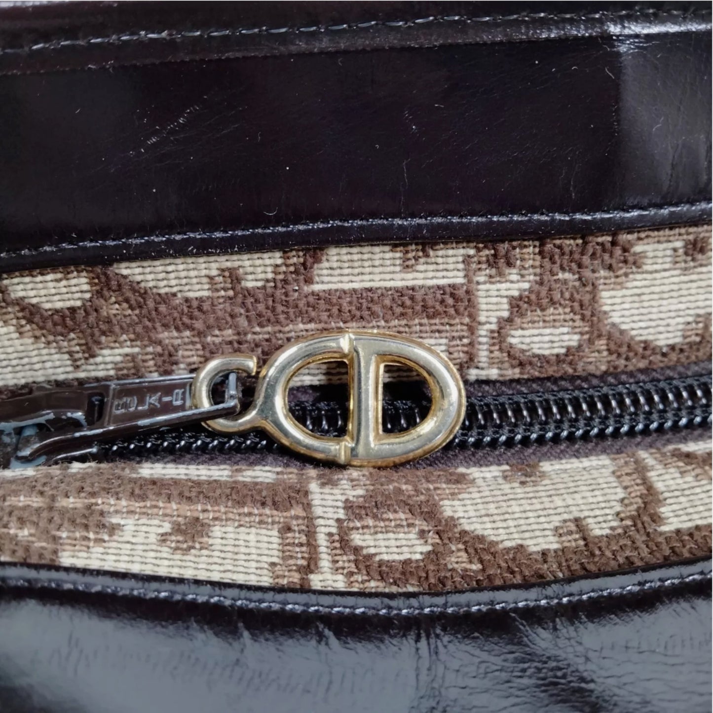 Christian Dior Brown Monogram Trotter Shoulder Bag