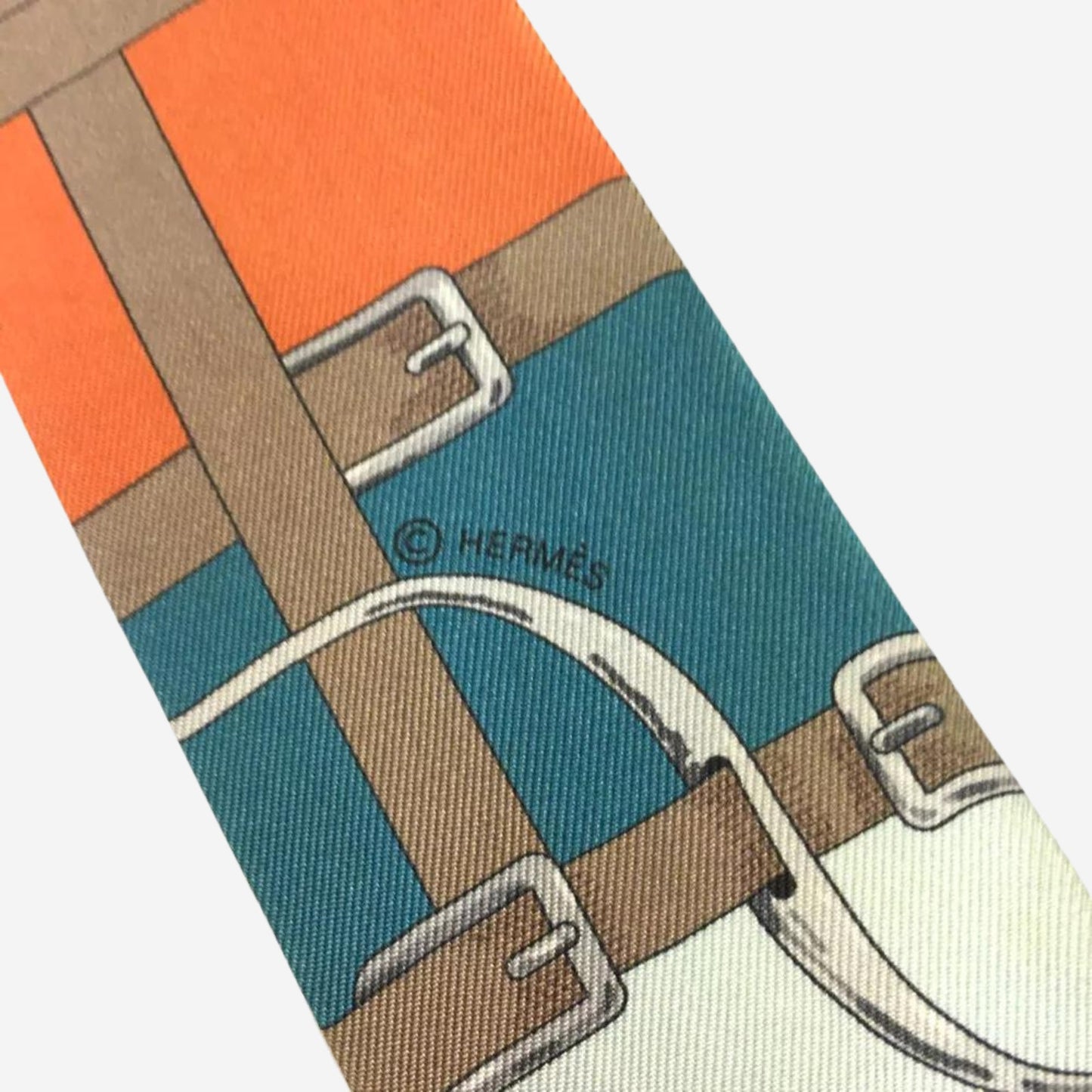 Hermes Mors a Jouets Multicolor Silk Twilly