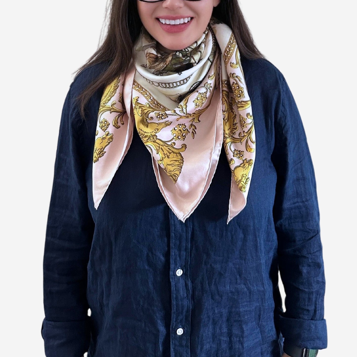 Hermes La Promenade de Longchamps Silk Scarf, Carre 90