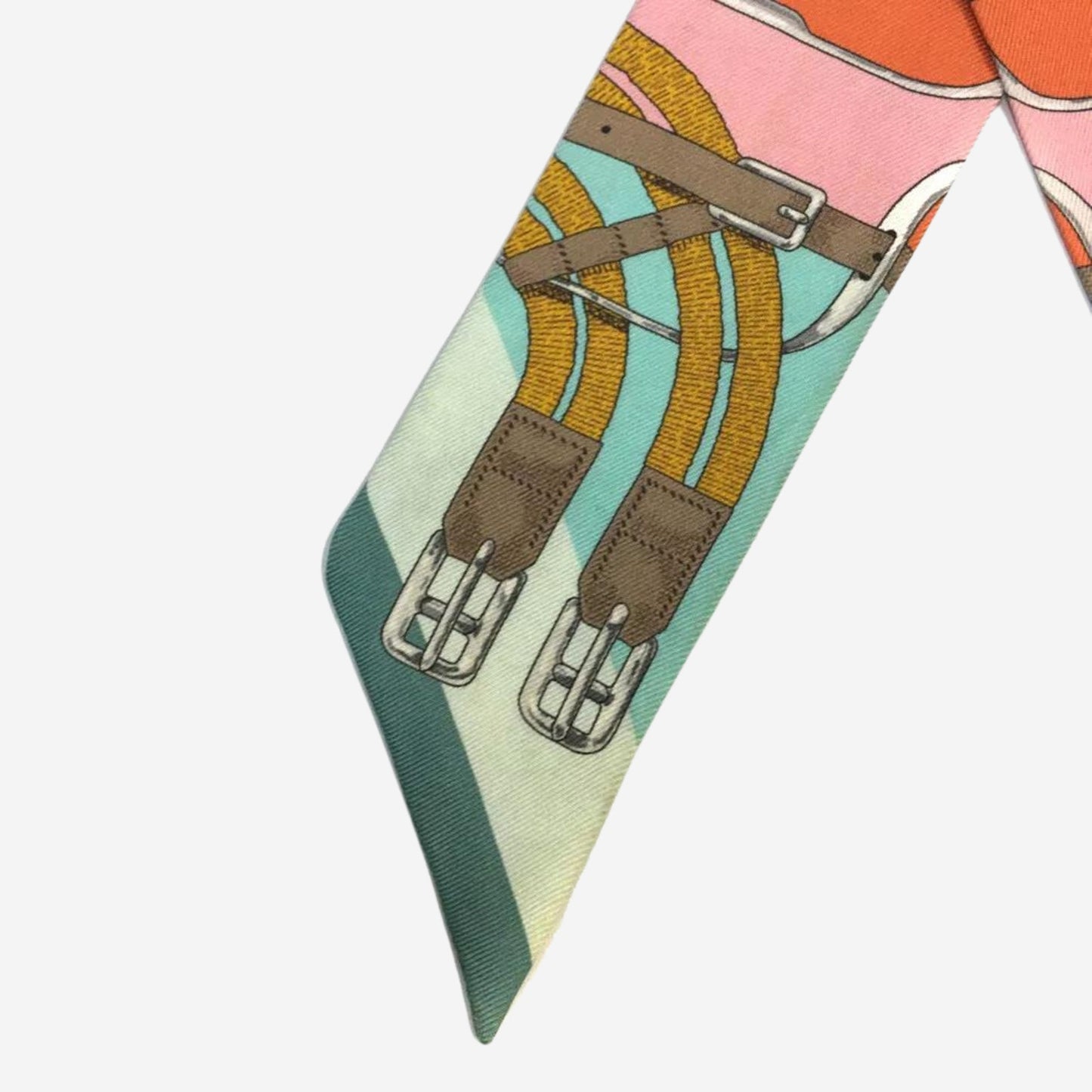 Hermes Mors a Jouets Multicolor Silk Twilly
