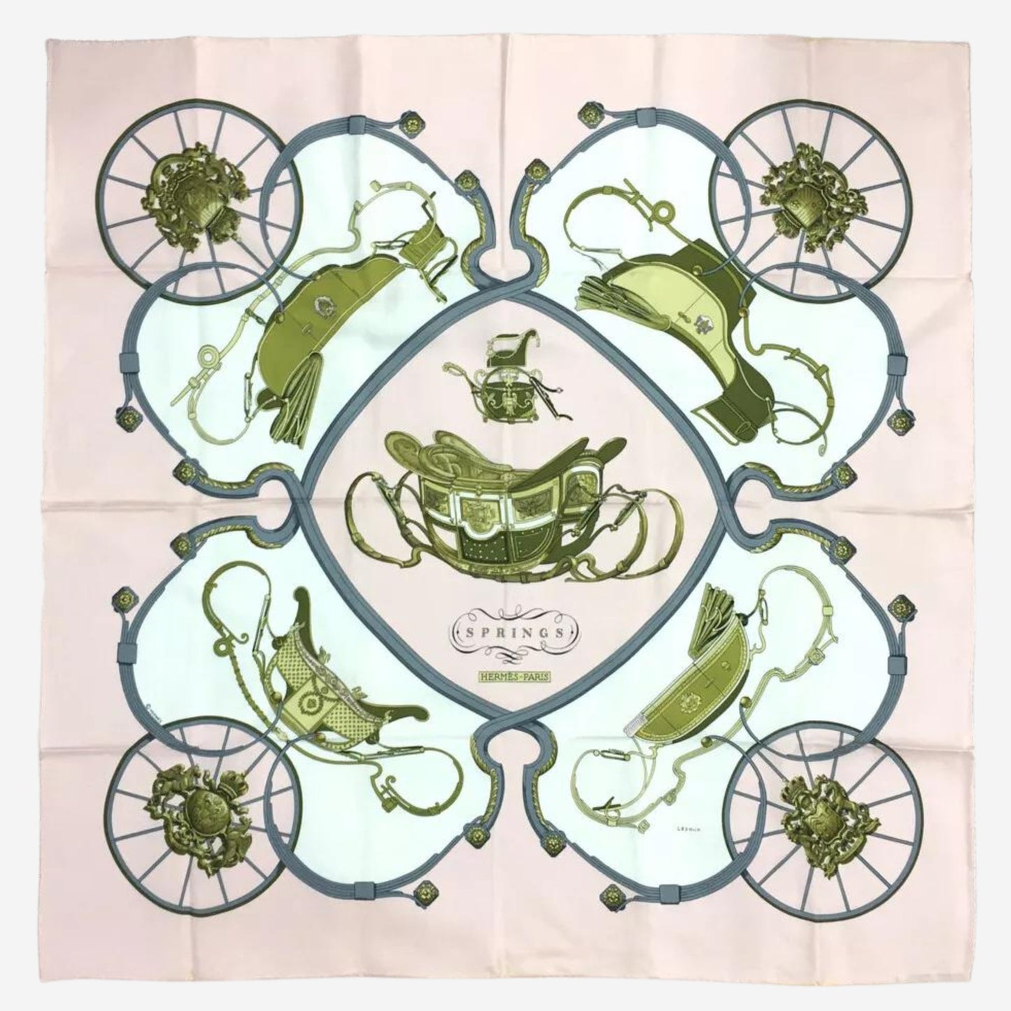 Hermes Springs Silk Scarf, Carre 90