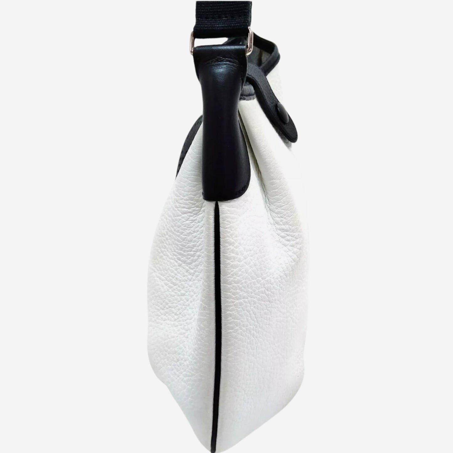 Hermes White and Black Rodeo II Bag