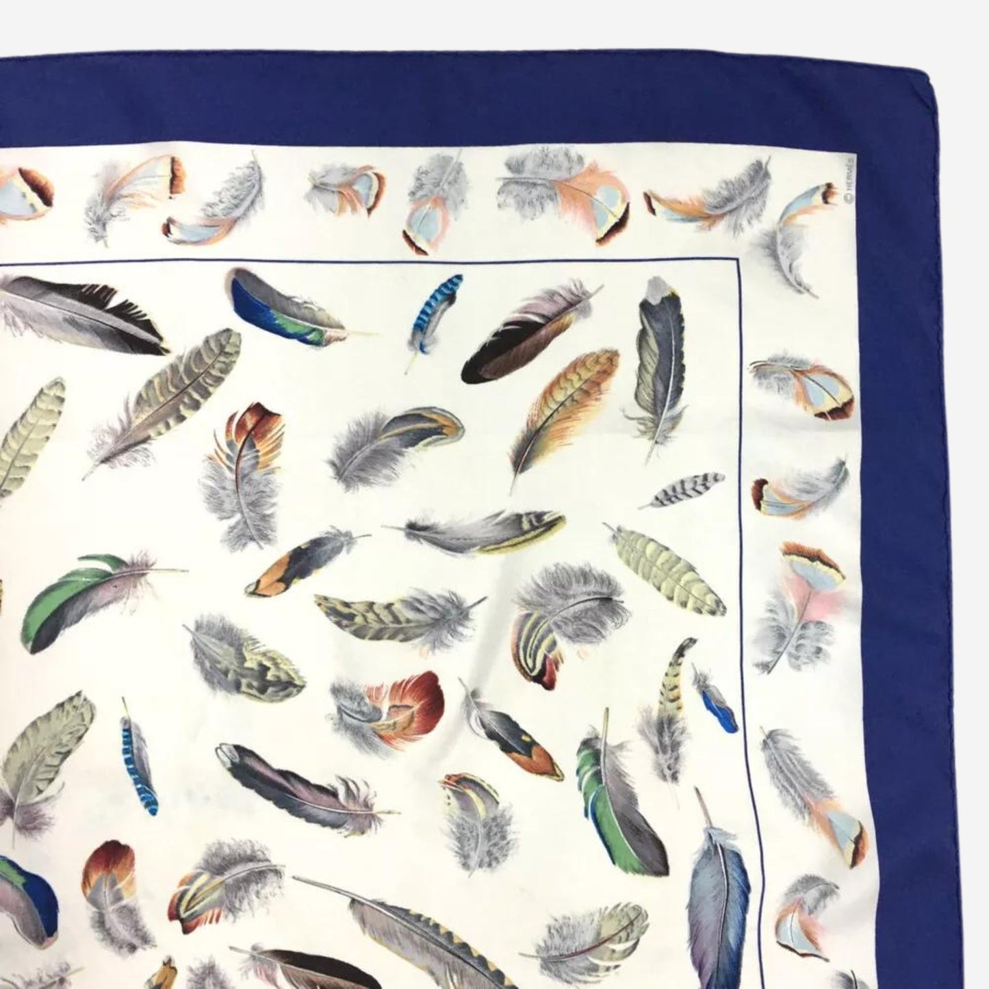 Hermes Plumes Silk Scarf, Carre 90