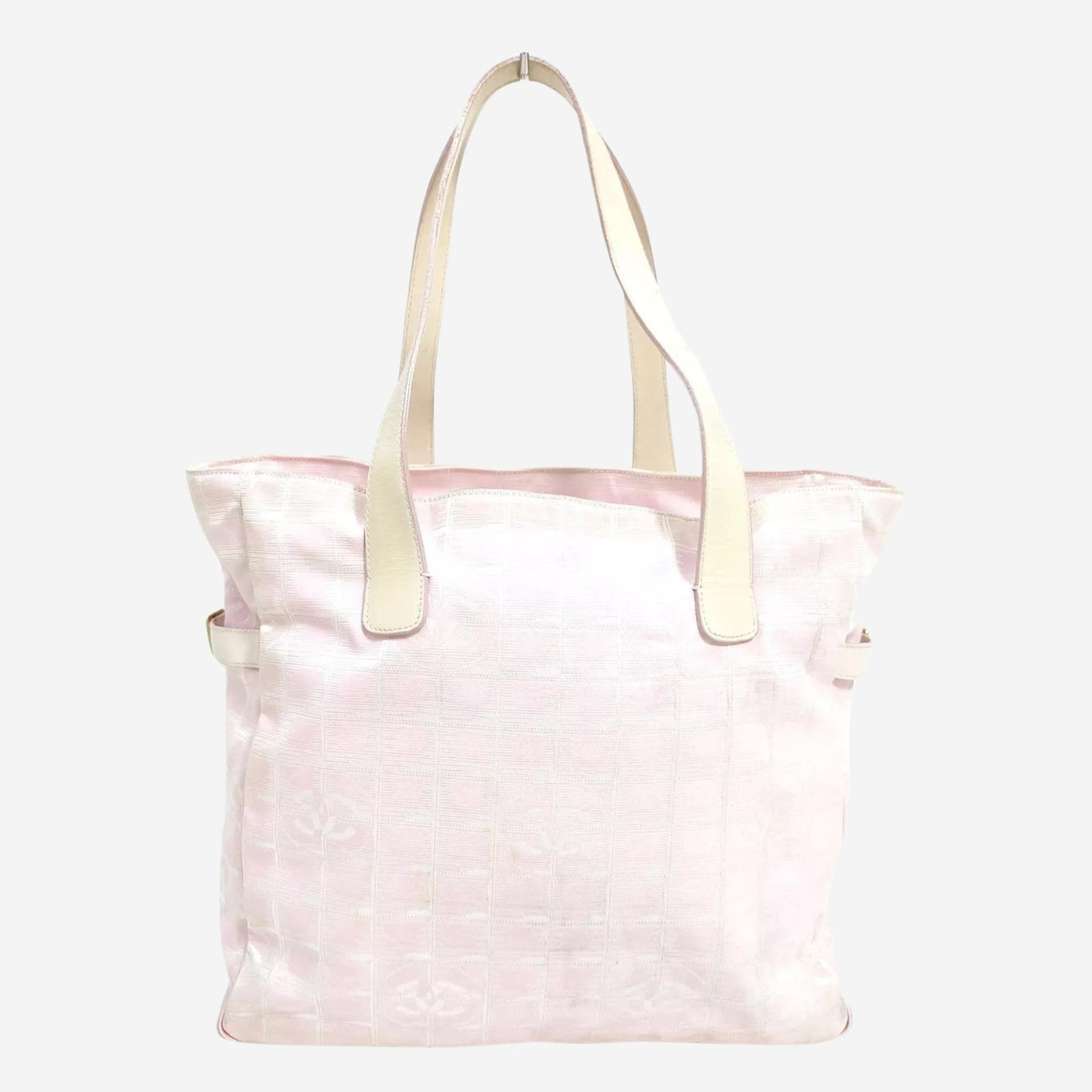 Chanel Pink Nylon Travel Line Tote Bag