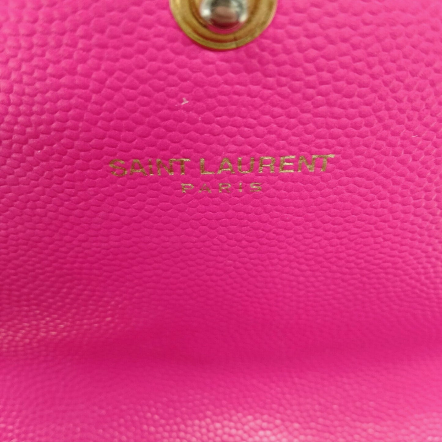 Saint Laurent YSL Hot Pink Portefeuille Envelope Wallet