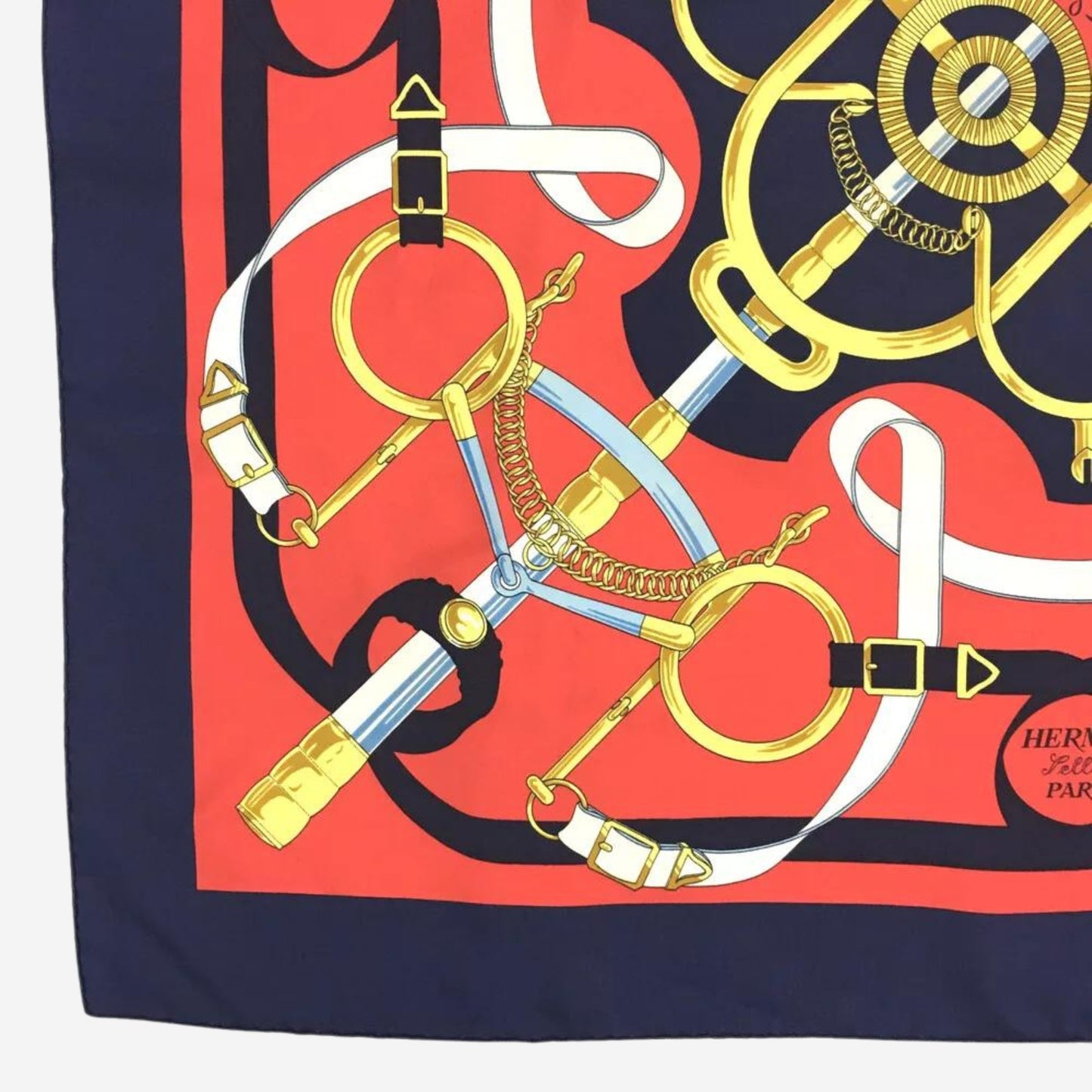 Hermes Eperon d'Or Silk Scarf, Carre 90