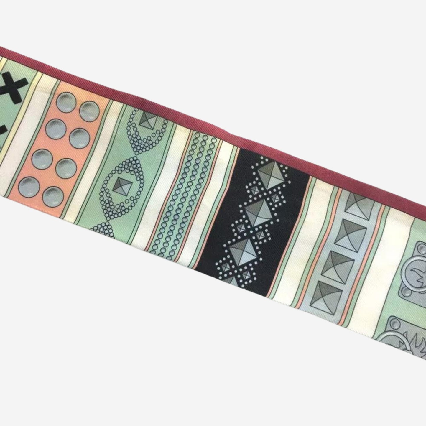 Hermes Colliers de Chiens Multicolor Silk Twilly