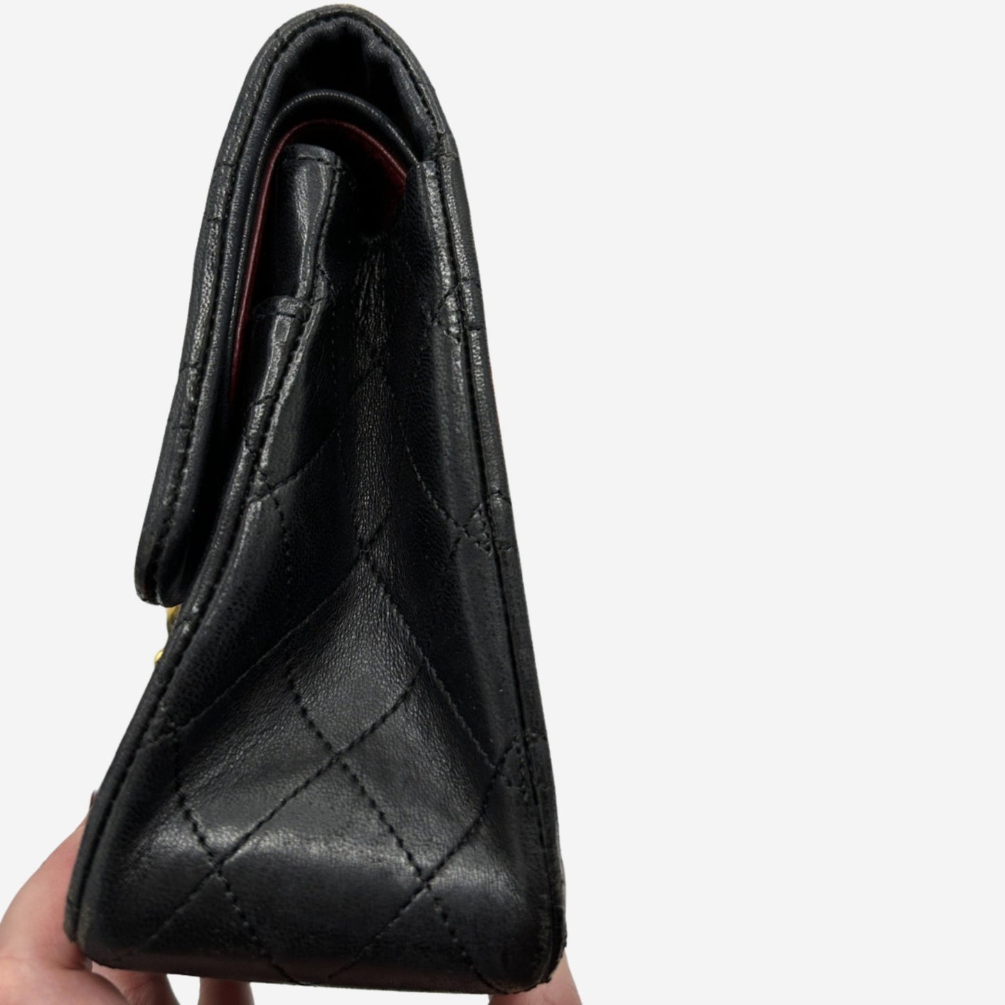Chanel Black Medium Lambskin Classic Double Flap