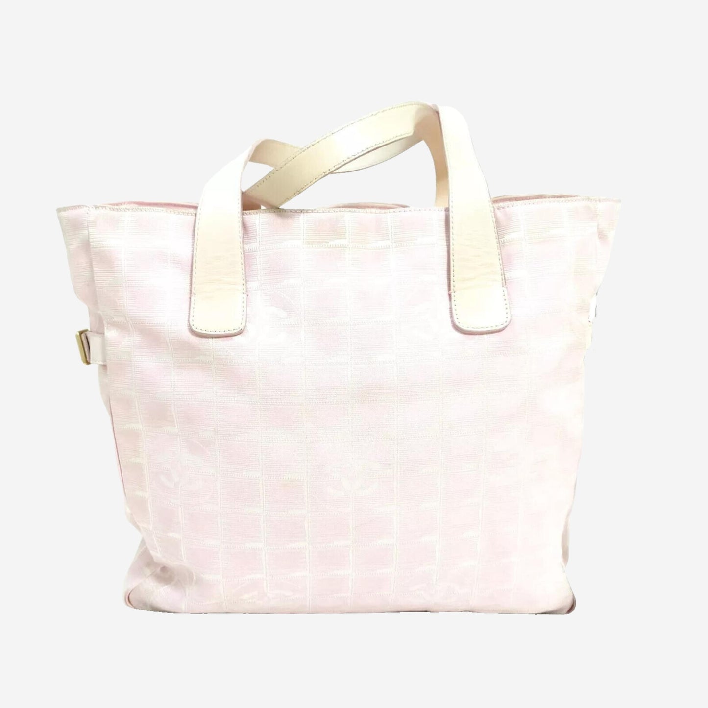 Chanel Pink Nylon Travel Line Tote Bag