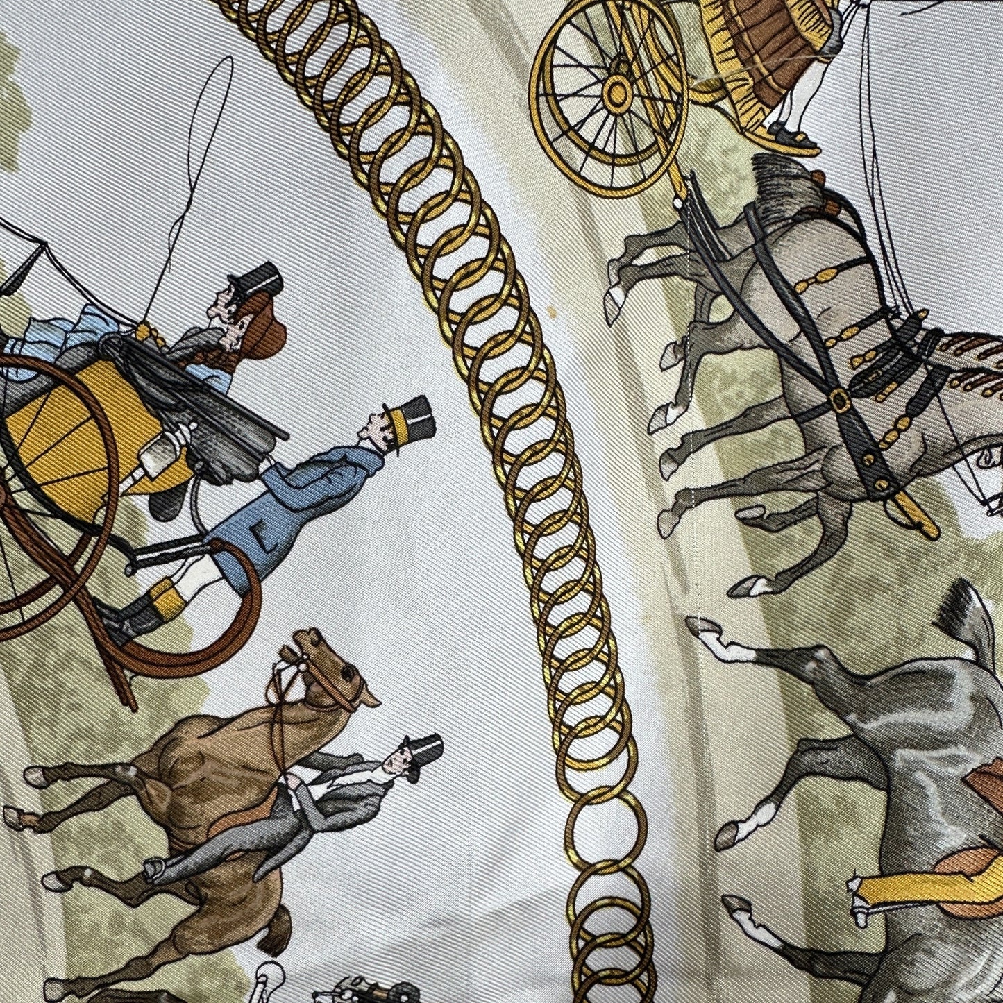 Hermes La Promenade de Longchamps Silk Scarf, Carre 90