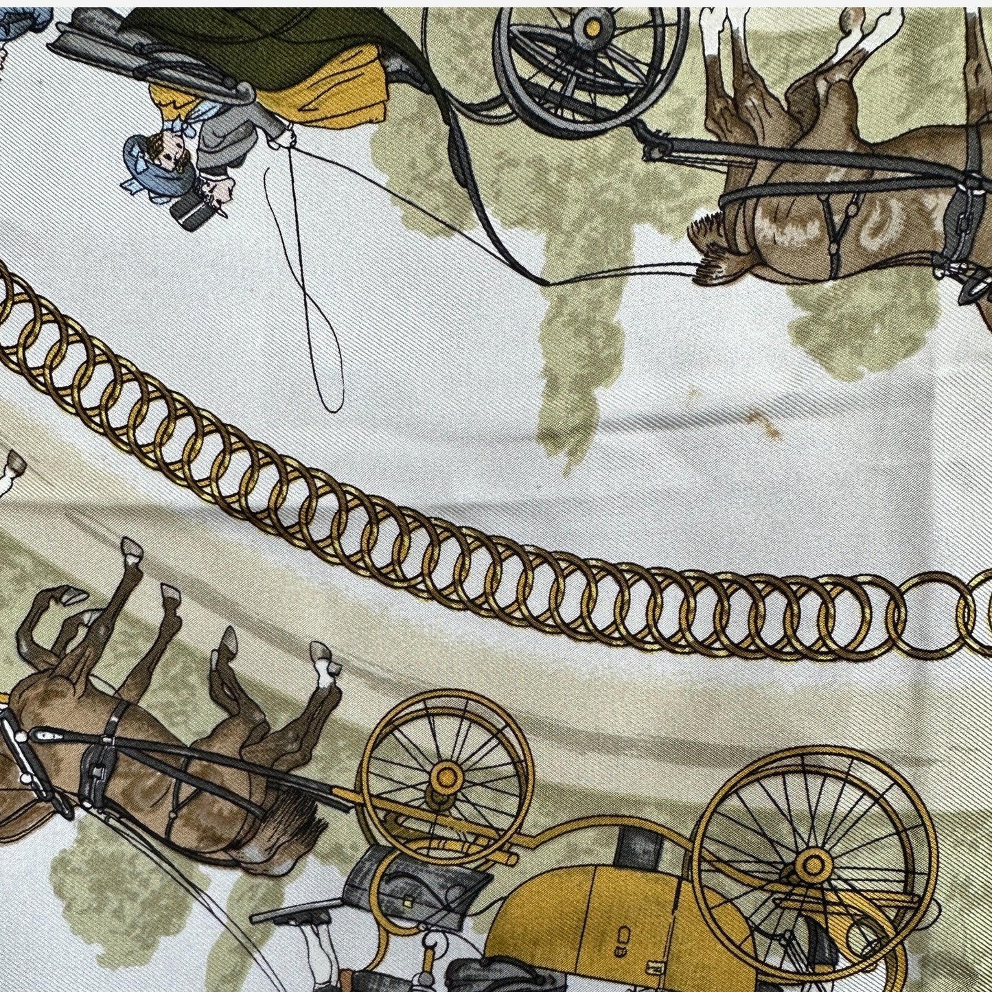 Hermes La Promenade de Longchamps Silk Scarf, Carre 90