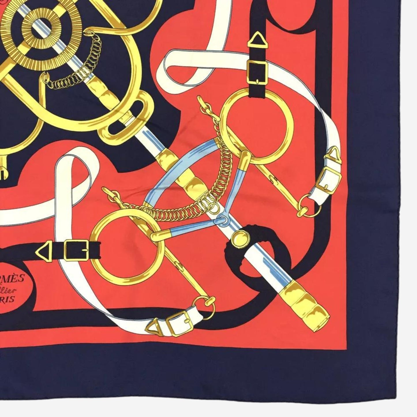 Hermes Eperon d'Or Silk Scarf, Carre 90