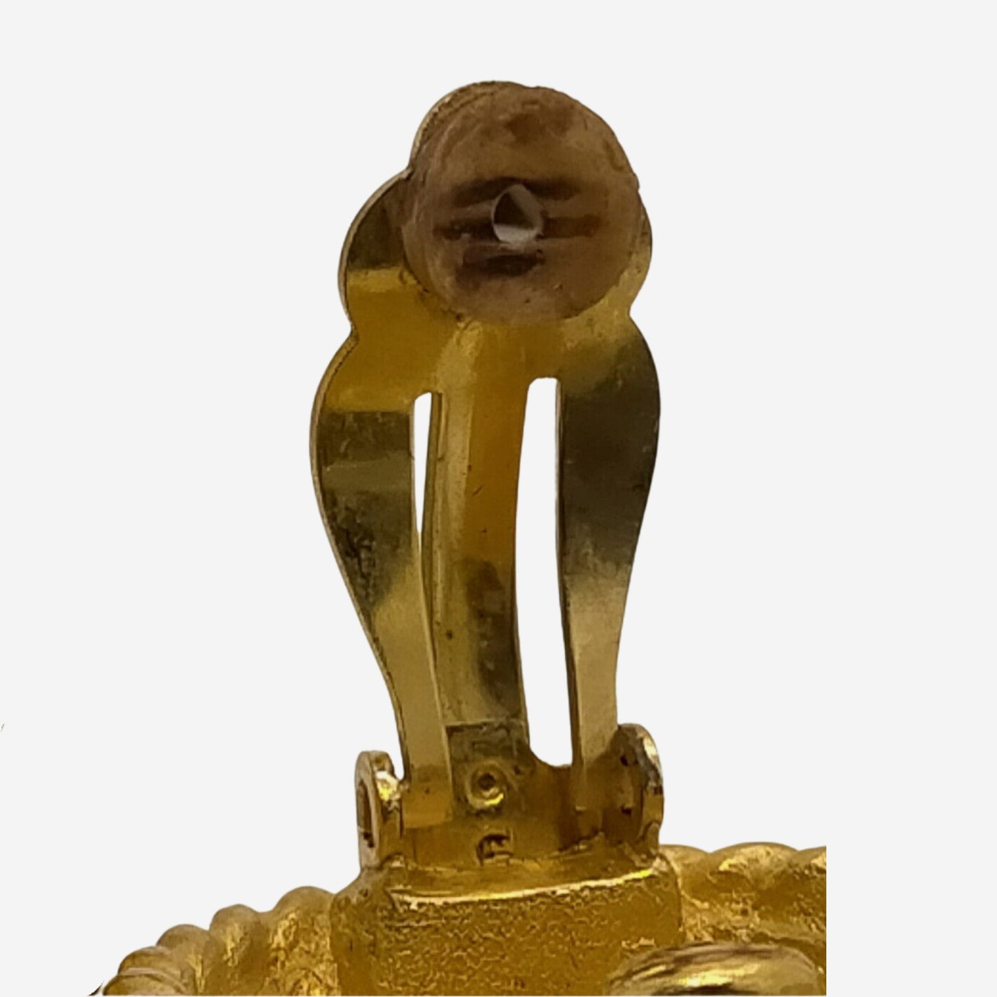 Chanel 24k Gold-Plated Clip-on Earrings