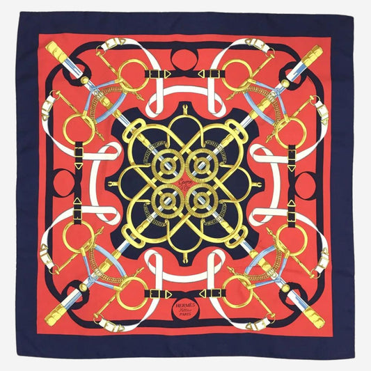 Hermes Eperon d'Or Silk Scarf, Carre 90