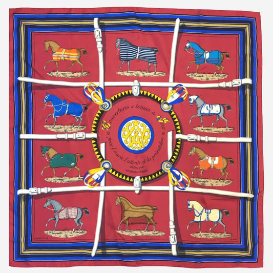 Hermes Couvertures et tenues de Jour Silk Scarf, Carre 90