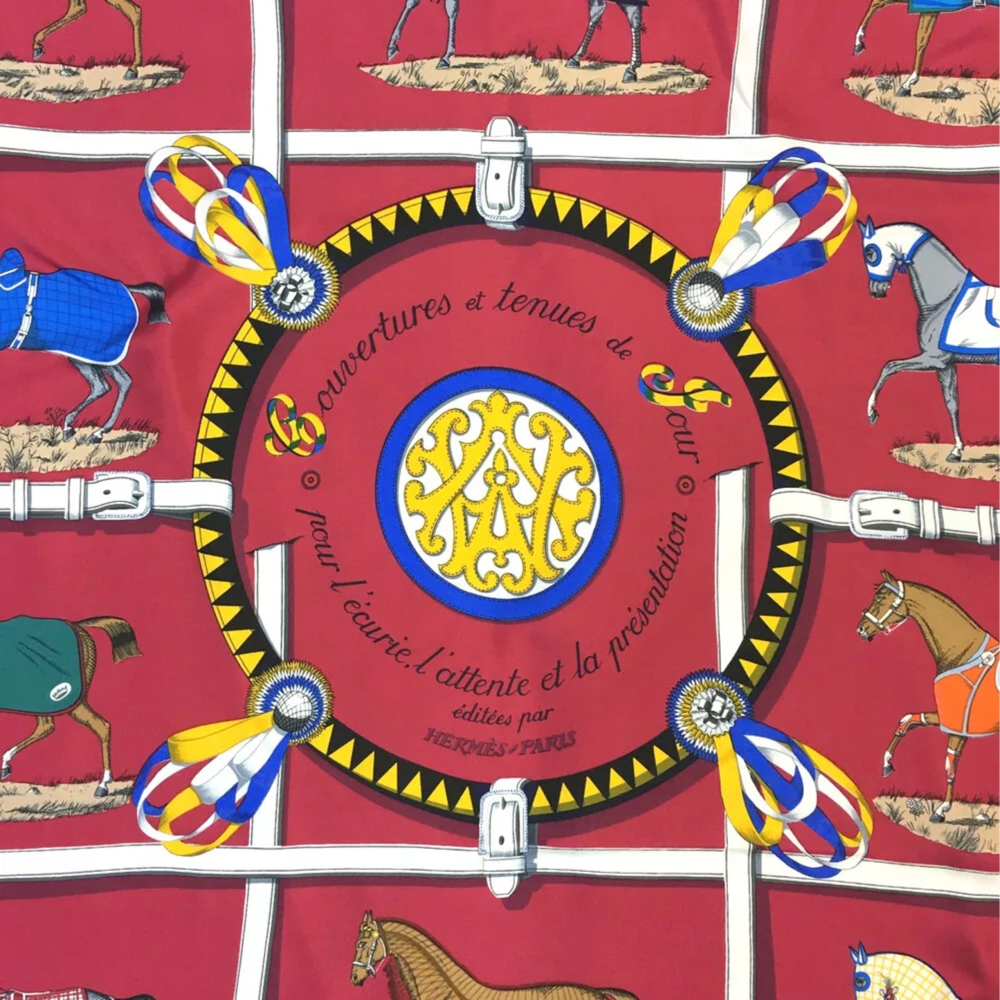 Hermes Couvertures et tenues de Jour Silk Scarf, Carre 90