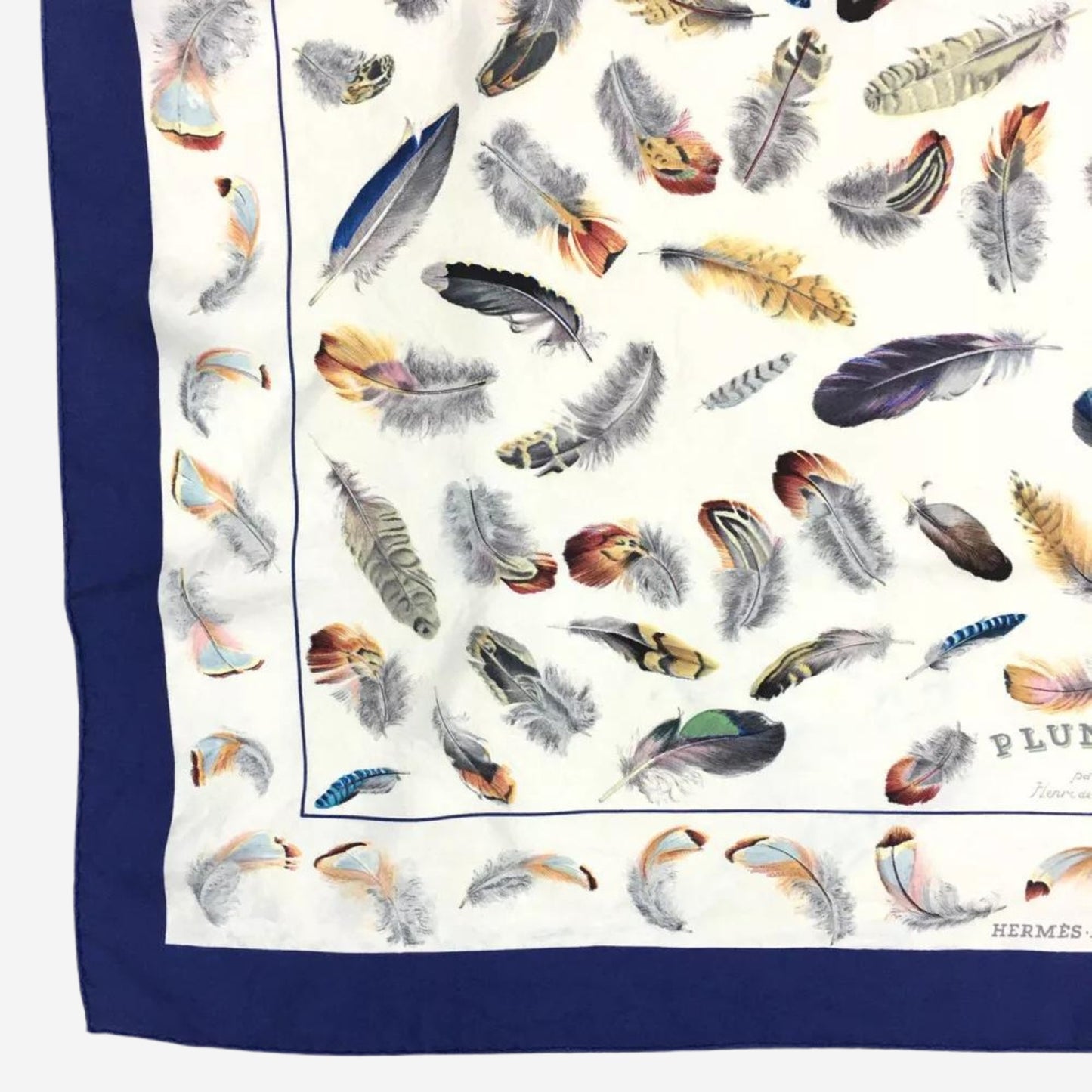 Hermes Plumes Silk Scarf, Carre 90