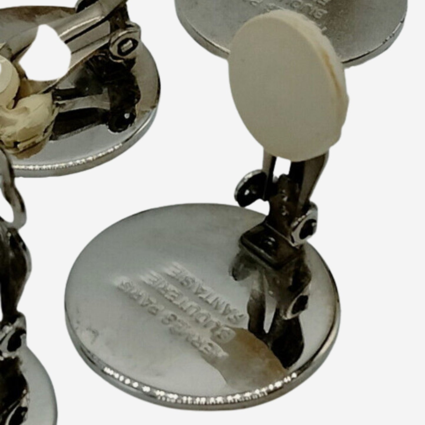 Hermes Clou de Selle Silver Clip-on Earrings